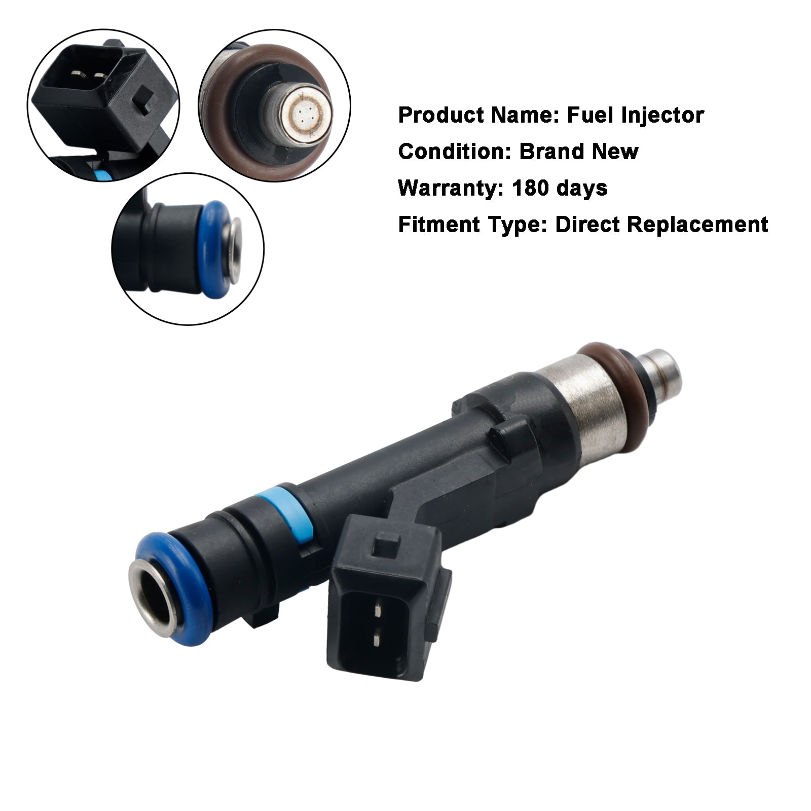 1 STKS BENZINEMOTOR BRANDSTOF INJECTOR 24420543 fit VAUXHALL 1.0 1.2 1.4 0280158181