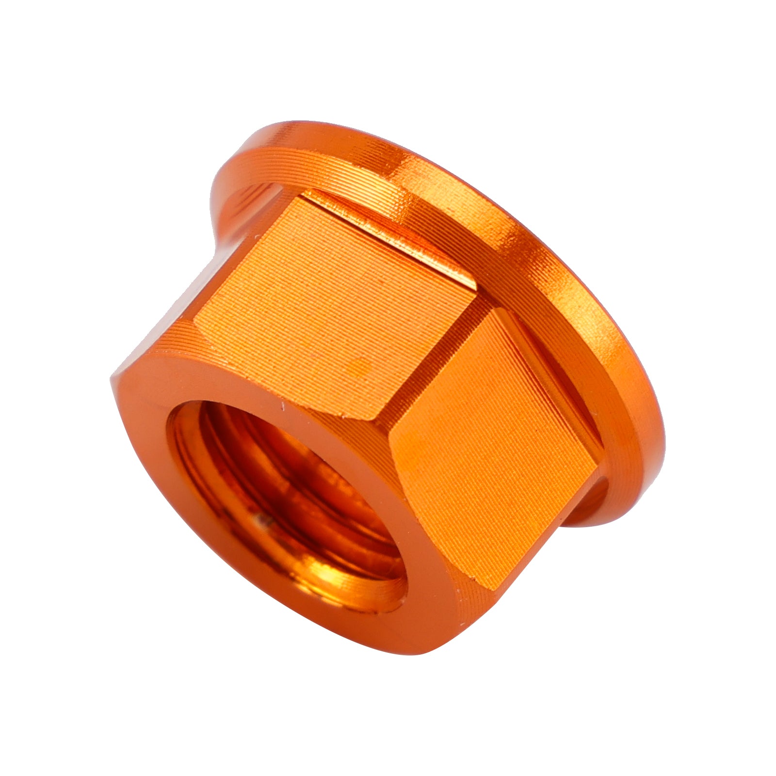 6 Pack Aluminum Rear Sprocket Flange Nuts M10X1.5mm Orange For Motorcycle Bike