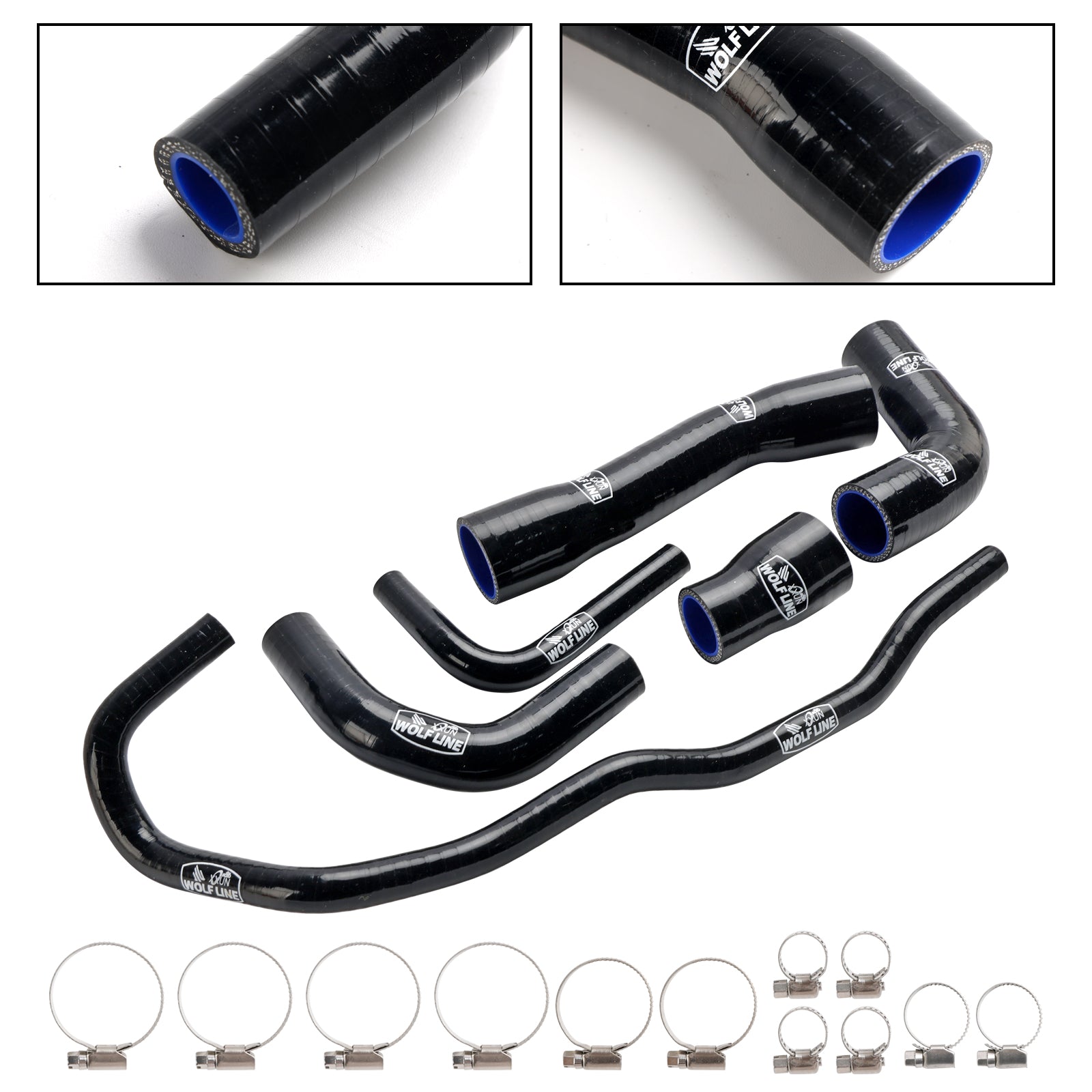 2021-2024 BMW S1000XR Silikon Radiator kjølevæskesett Kit