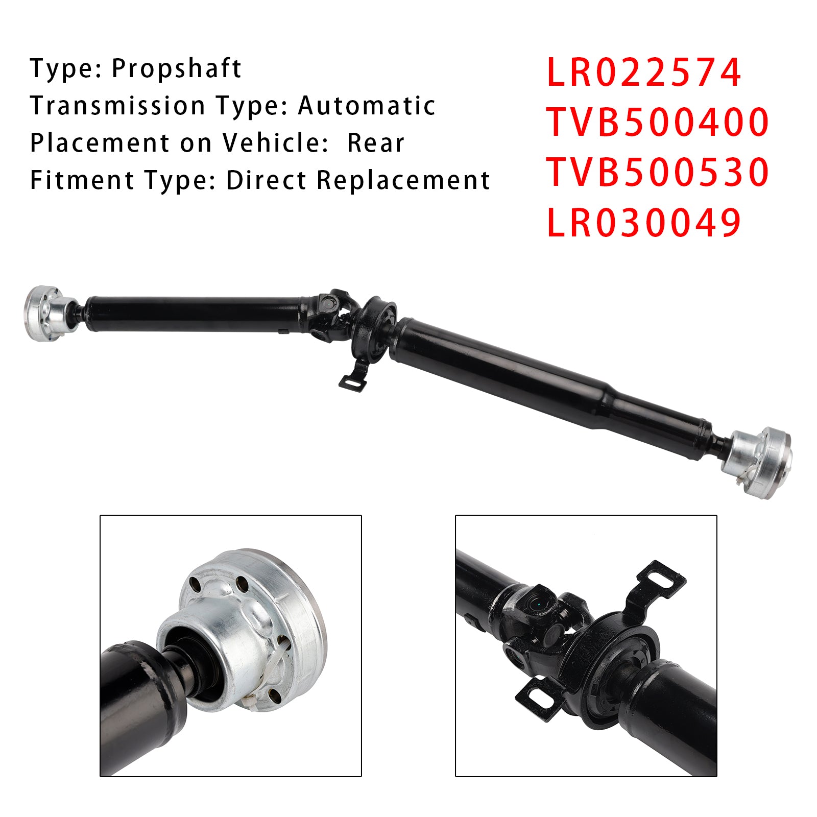 2006-2012 Range Rover L322 aandrijfas achteras LR022574 TVB500400