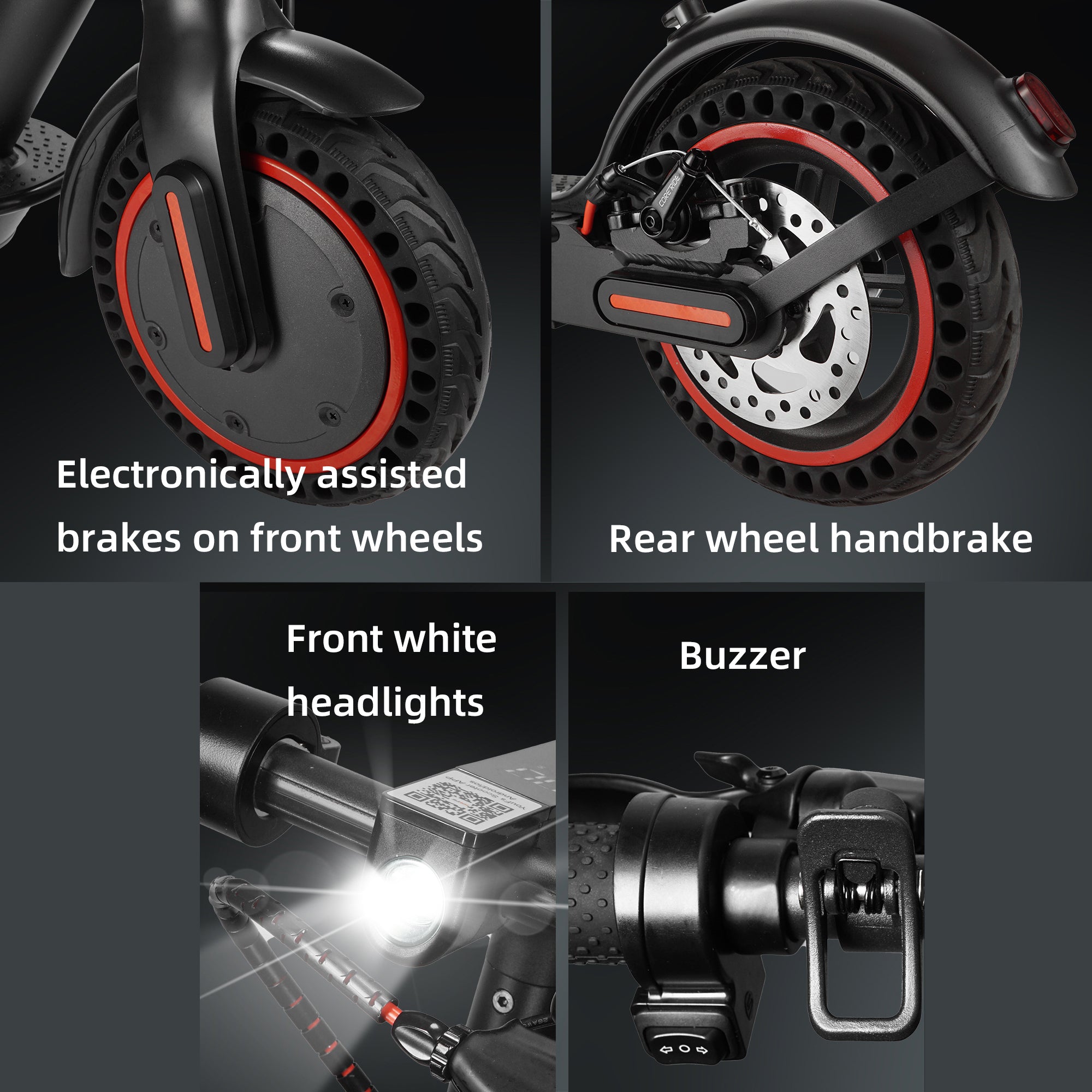 8.5" Opvouwbare elektrische scooter met app 350W, bereik van 35 km, 25 km/u voor woon-werkverkeer in de stad