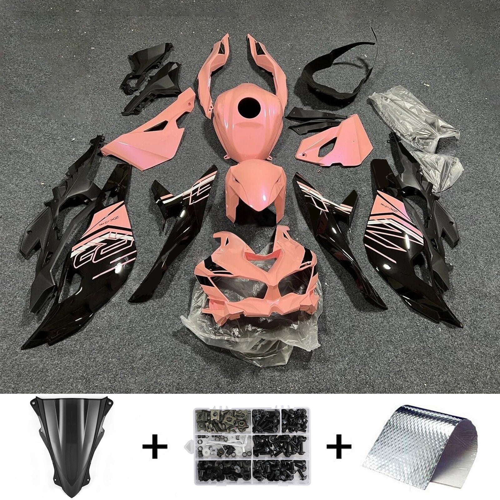 2019-2025 Kawasaki Ninja ZX-25R Amotopart Injection Fairing Kit Bodywork ABS #104