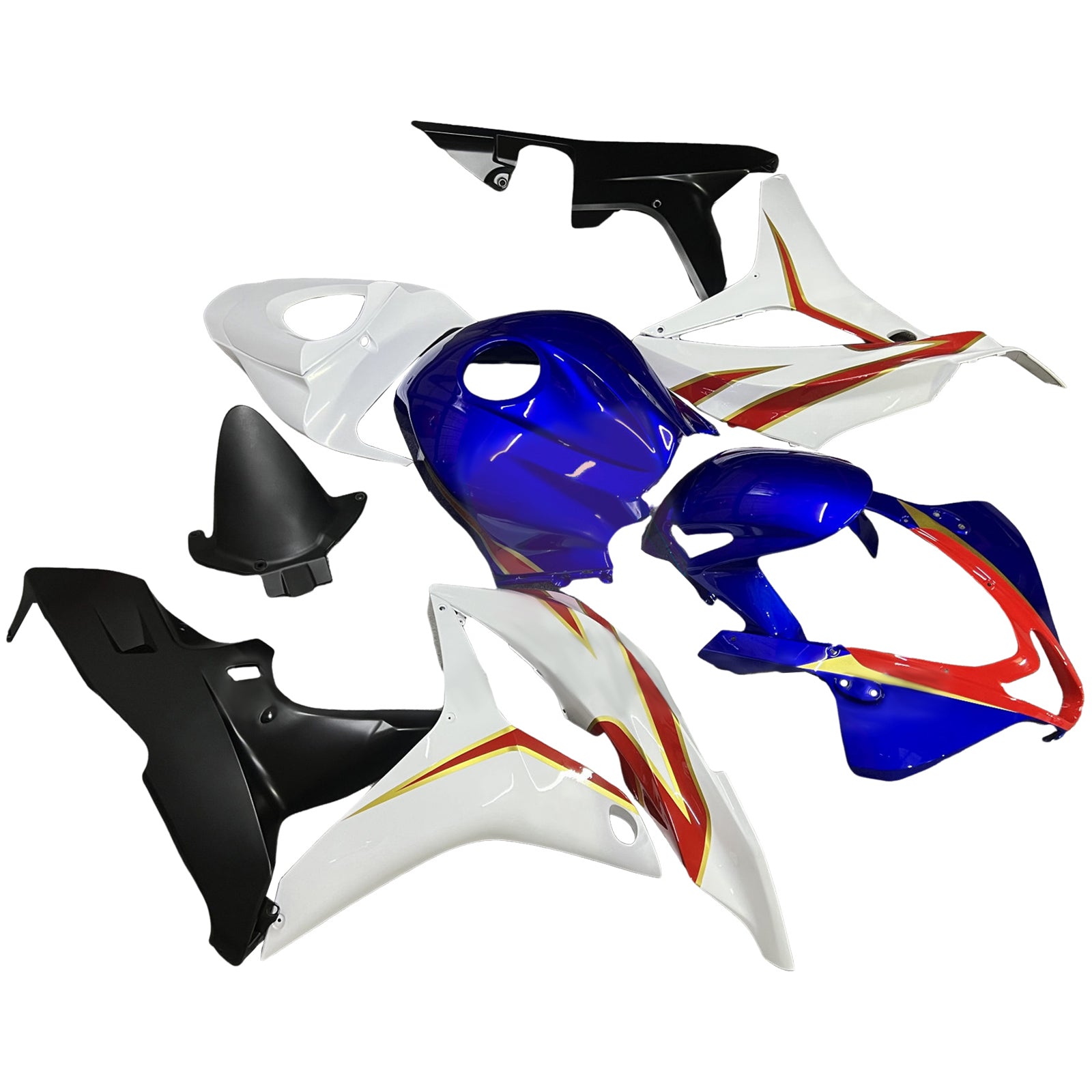 Injektionsmässa Kit Bodywork Plastic ABS för Honda CBR600RR 2007-2008 F5
