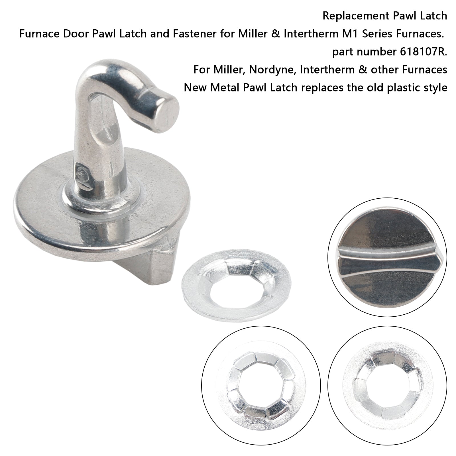 618107R Porte de porte à gaz pour Nordyne Nortek Intertherm Miller