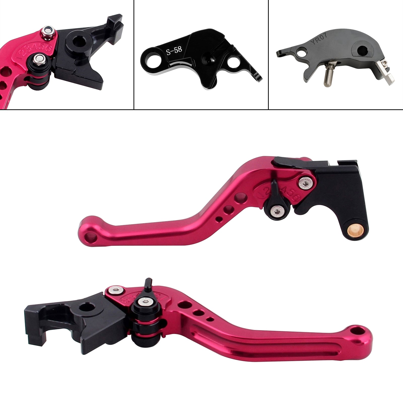 Nova alavanca de freio de embreagem curta para Yamaha YZF R7 MT-10/SP FZ-10/SP 2022-23