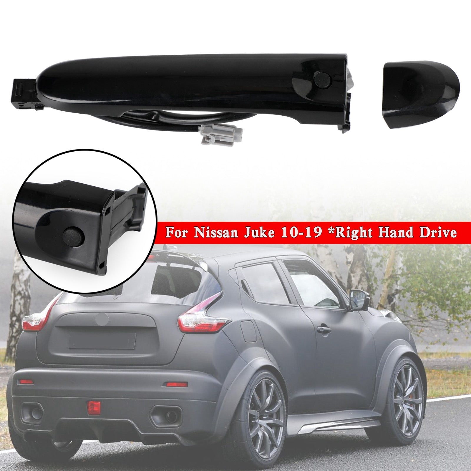 Passager avant gauche Poignée de porte de porte d'entrée sans clé 82646-3WC2A pour Juke 10-19