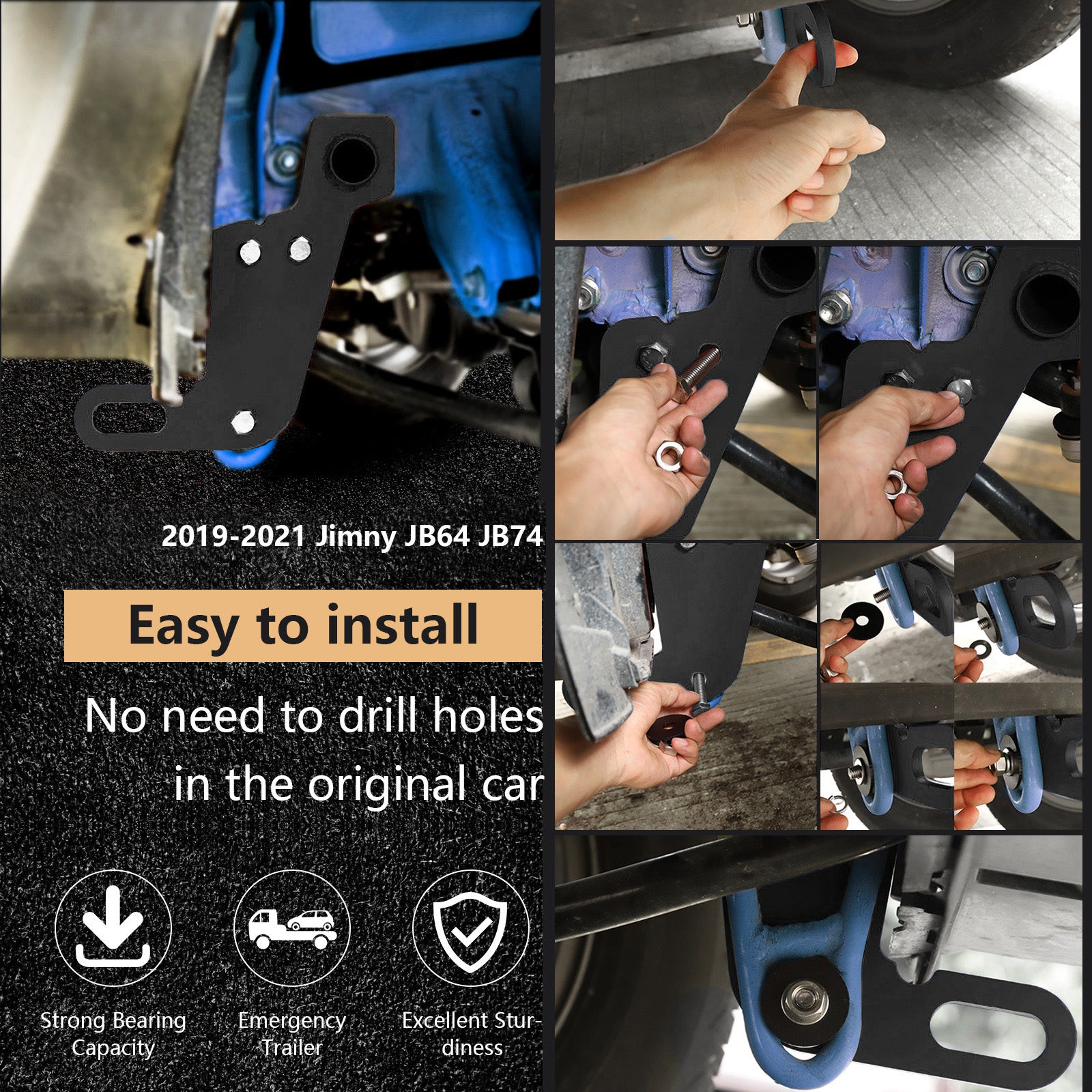 2019-2023 Suzuki Jimny JB64W JB74 Linksvoor Trekhaak Trekhaak