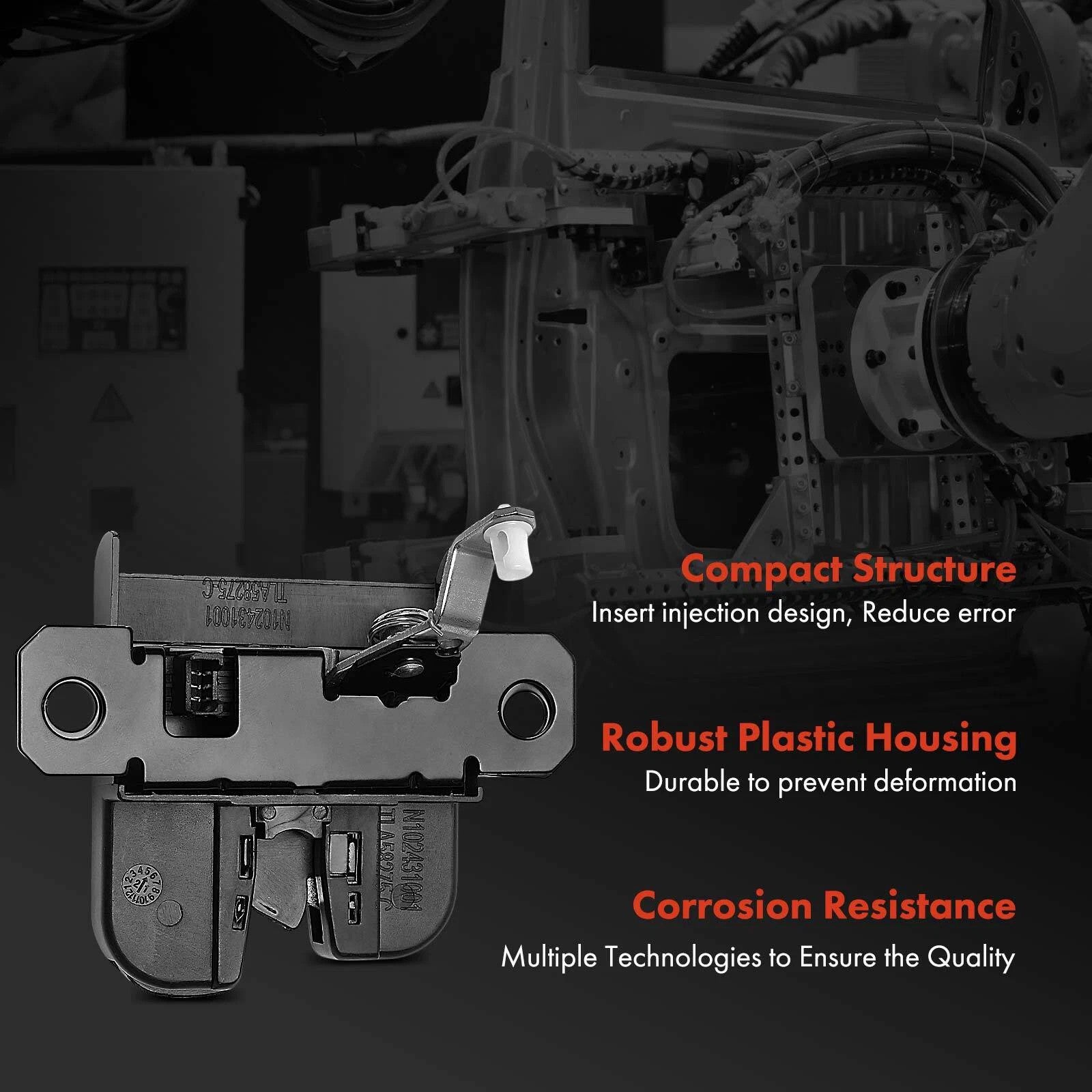 Trava da porta traseira traseira 7L5827505B para Porsche Cayenne 9pa 2002-2010 SUV