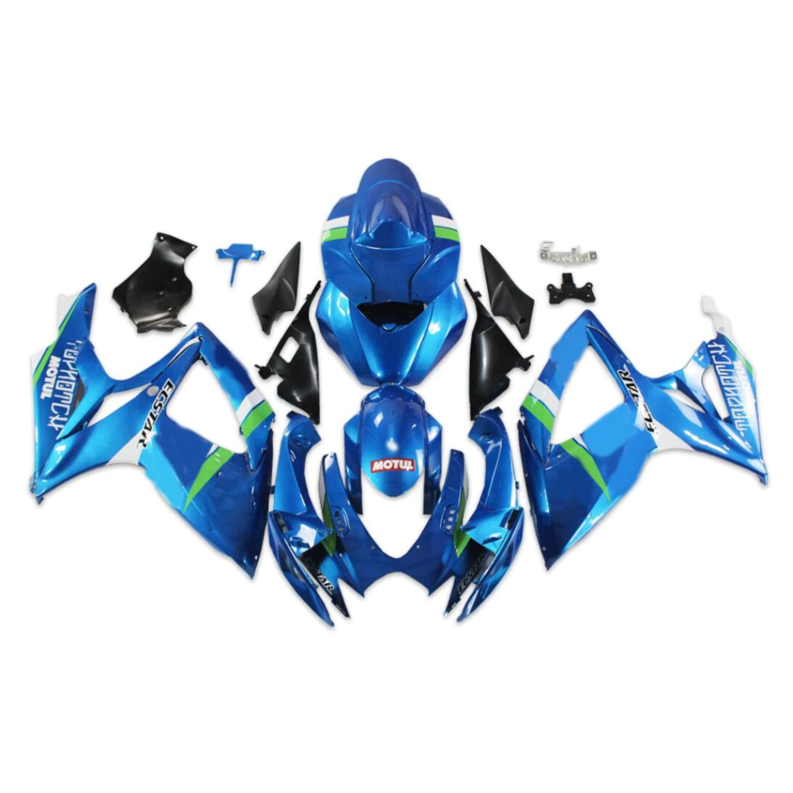 2006-2007 Suzuki GSXR 600/750 K6 Injeksjon Fairing Kit Bodywork Plastic ABS