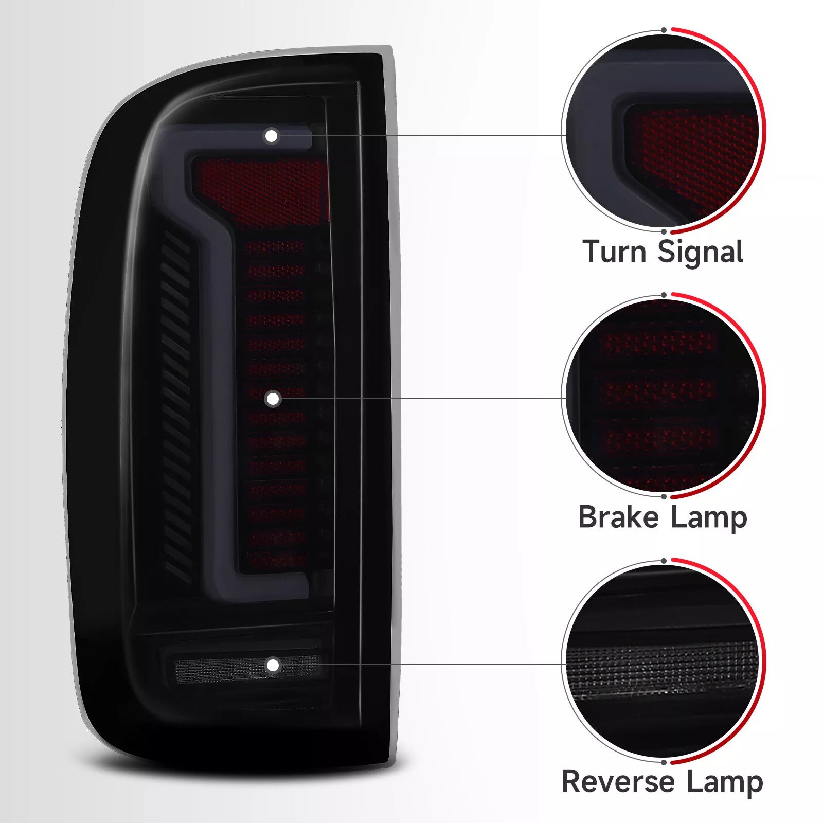 2015-2022 Chevy Colorado GMC Canyon Conjunto de luz trasera LED izquierda+derecha