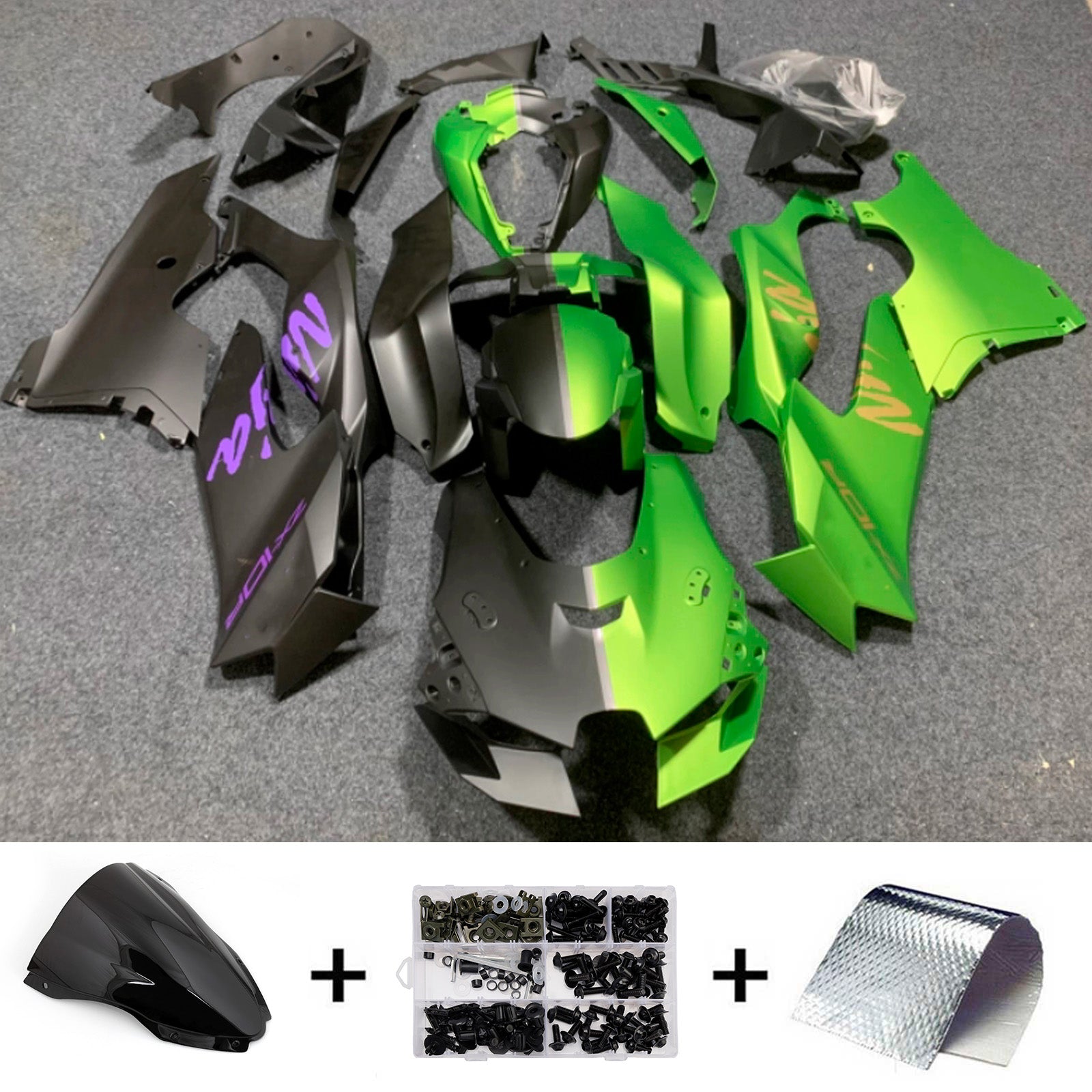 Injection Fairing Kit Bodywork ABS fit For Kawasaki ZX-10R ZX-10RR 2021-2025