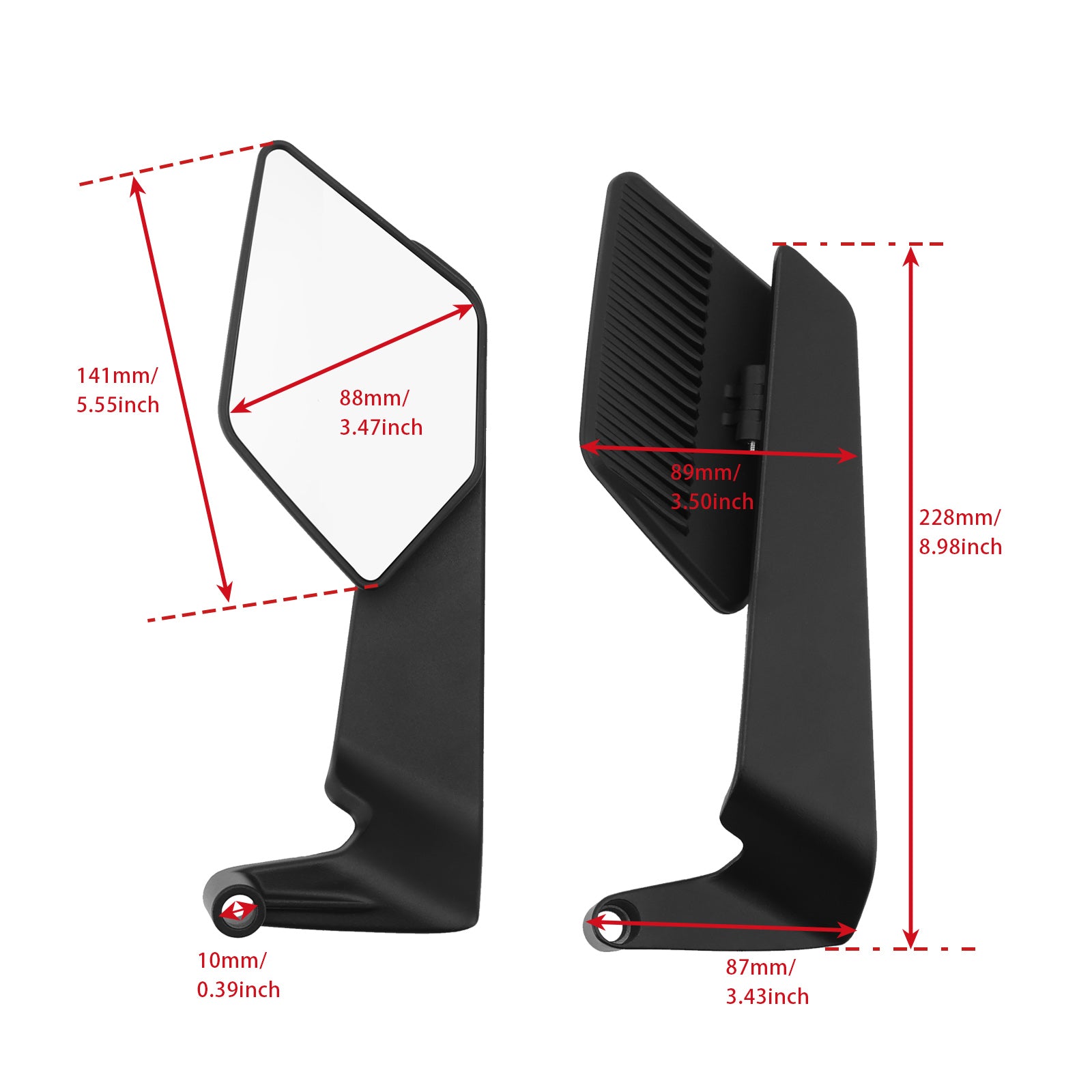 Zrkadlo Zadné zrkadlo s párom krídla pre Suzuki SV650 GSX-S 1000 GSXS1000 2023-2024