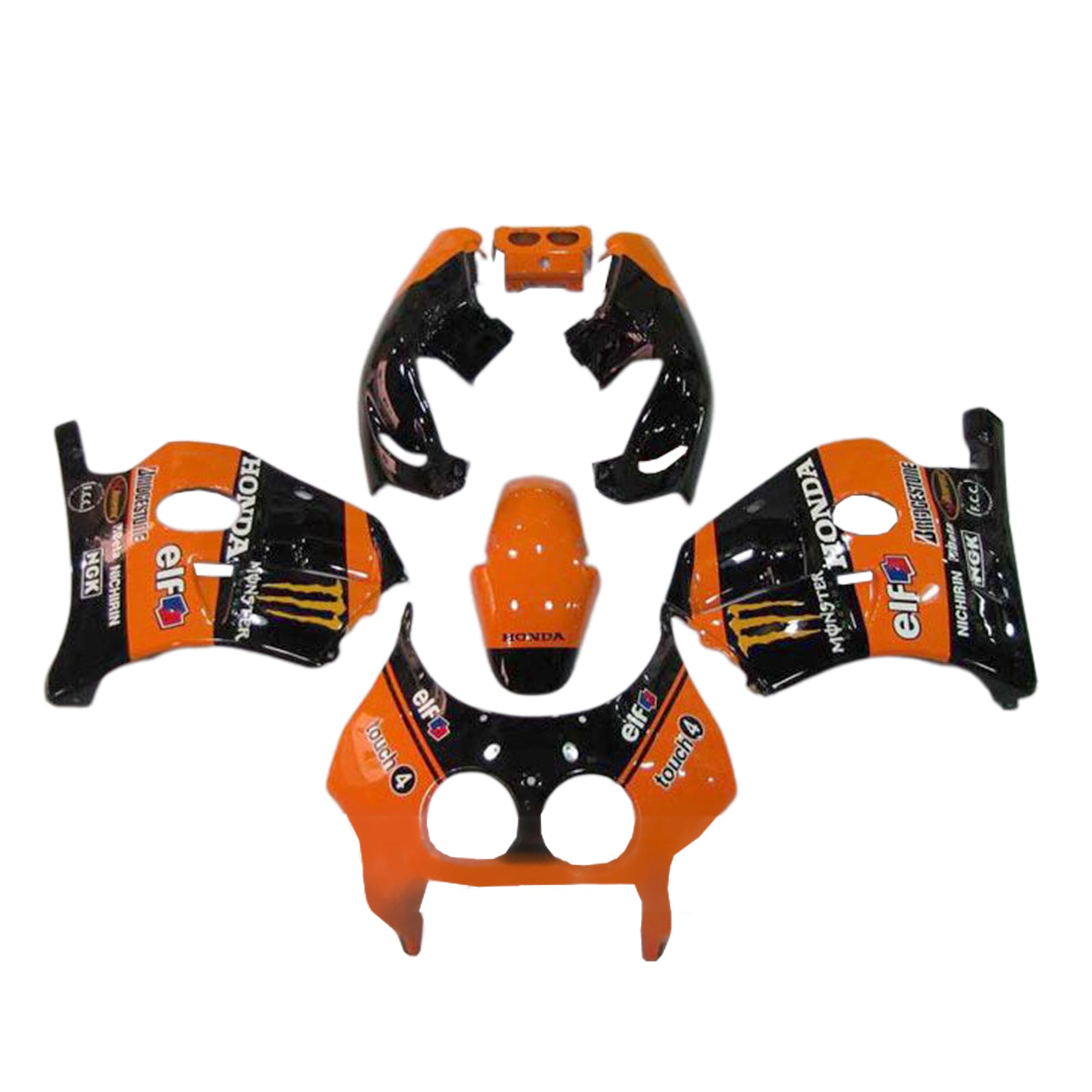 1990-1998 Honda CBR250RR MC22 Injeksjon Fairing Kit Bodywork Plastic ABS