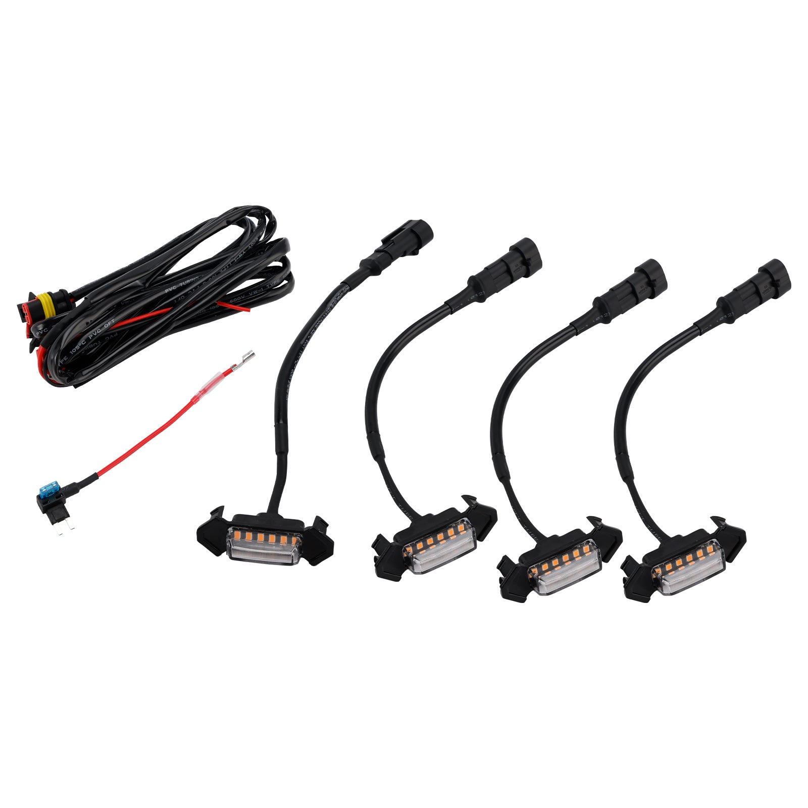 2016-2023 Toyota Tacoma Clear Lens Amber Amber Light Front Lad Light Kit