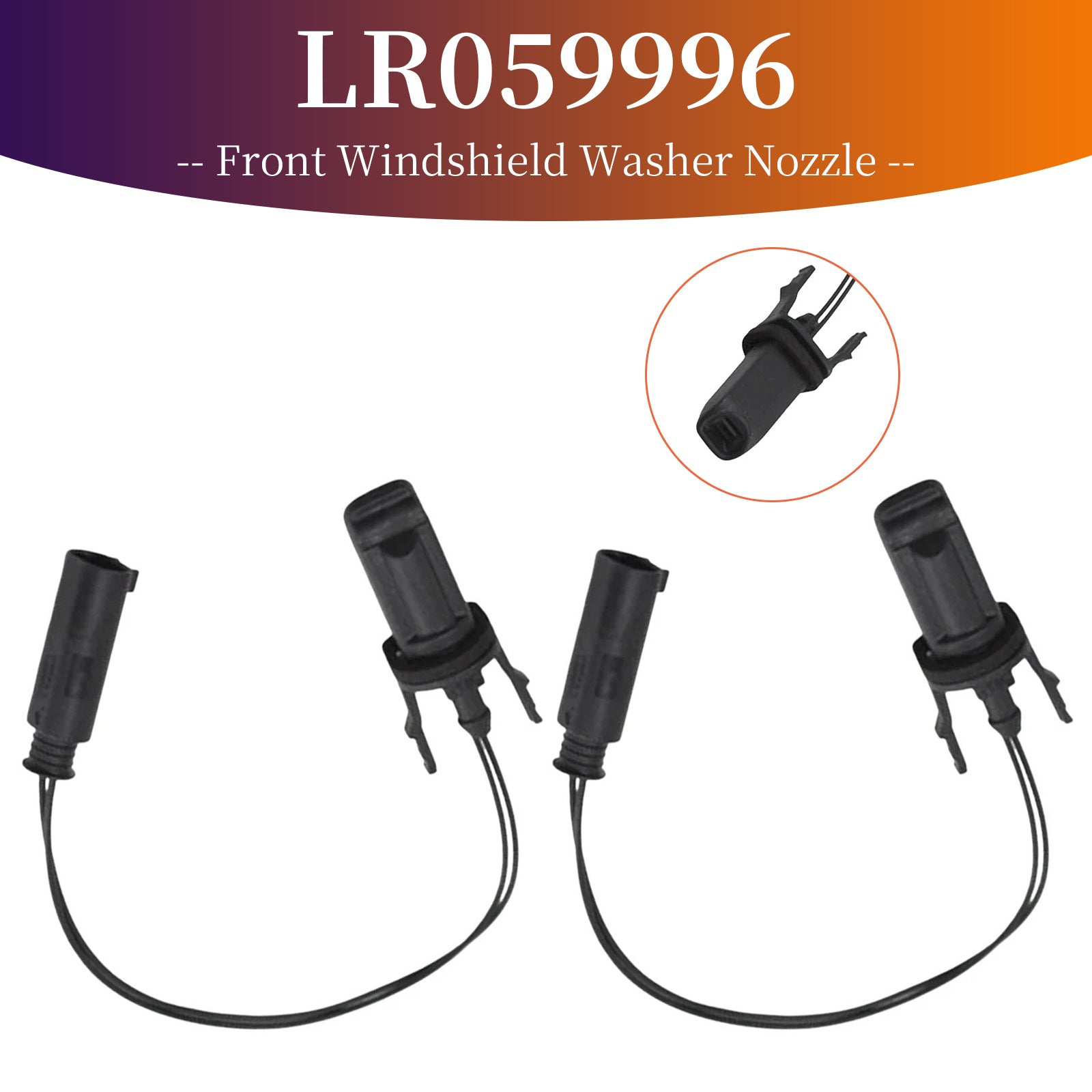 2015-2021 Discovery Sport 2x boquilla limpiaparabrisas delantero LR059996