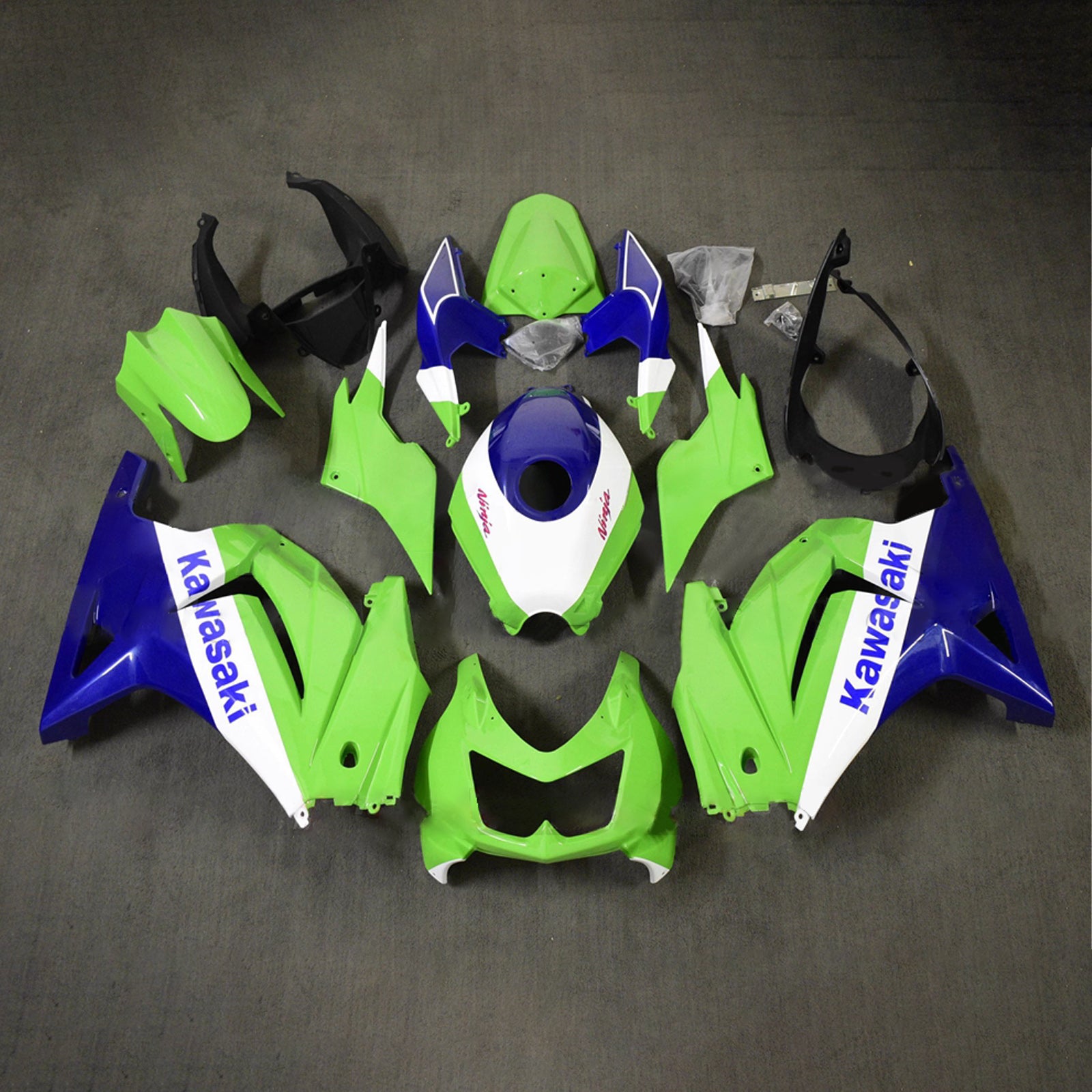 Injection Fairing Kit Bodywork Plastic ABS fit For Kawasaki EX250 Ninja250R 2008-2012