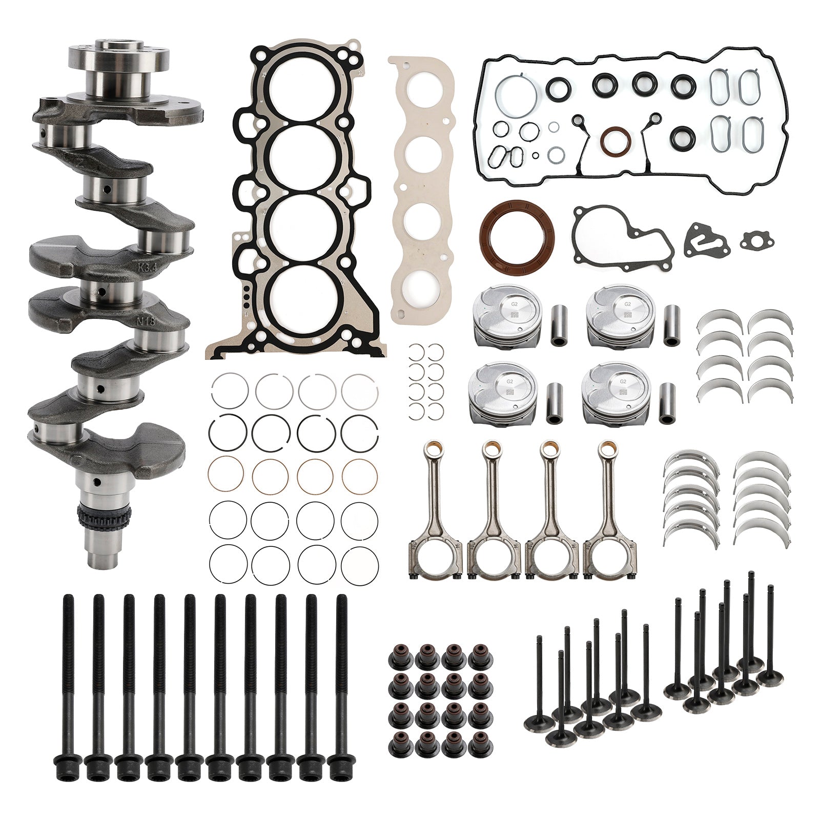 2021?C2022 Hyundai Creta (SU2r) G4NA 2.0L Engine Rebuild Kit Crankshaft Con Rods Gasket Kit