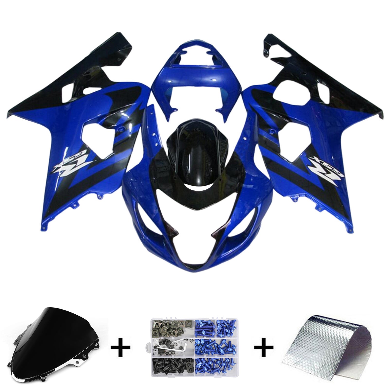 2004-2005 Suzuki GSXR 600/750 K4 Injektionsmässa Kit Bodywork Plastic ABS