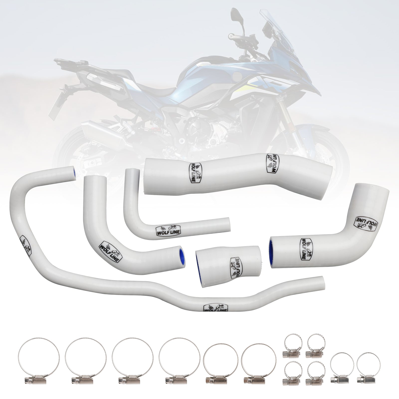 2021-2024 BMW S1000XR Silikon Radiator kjølevæskesett Kit
