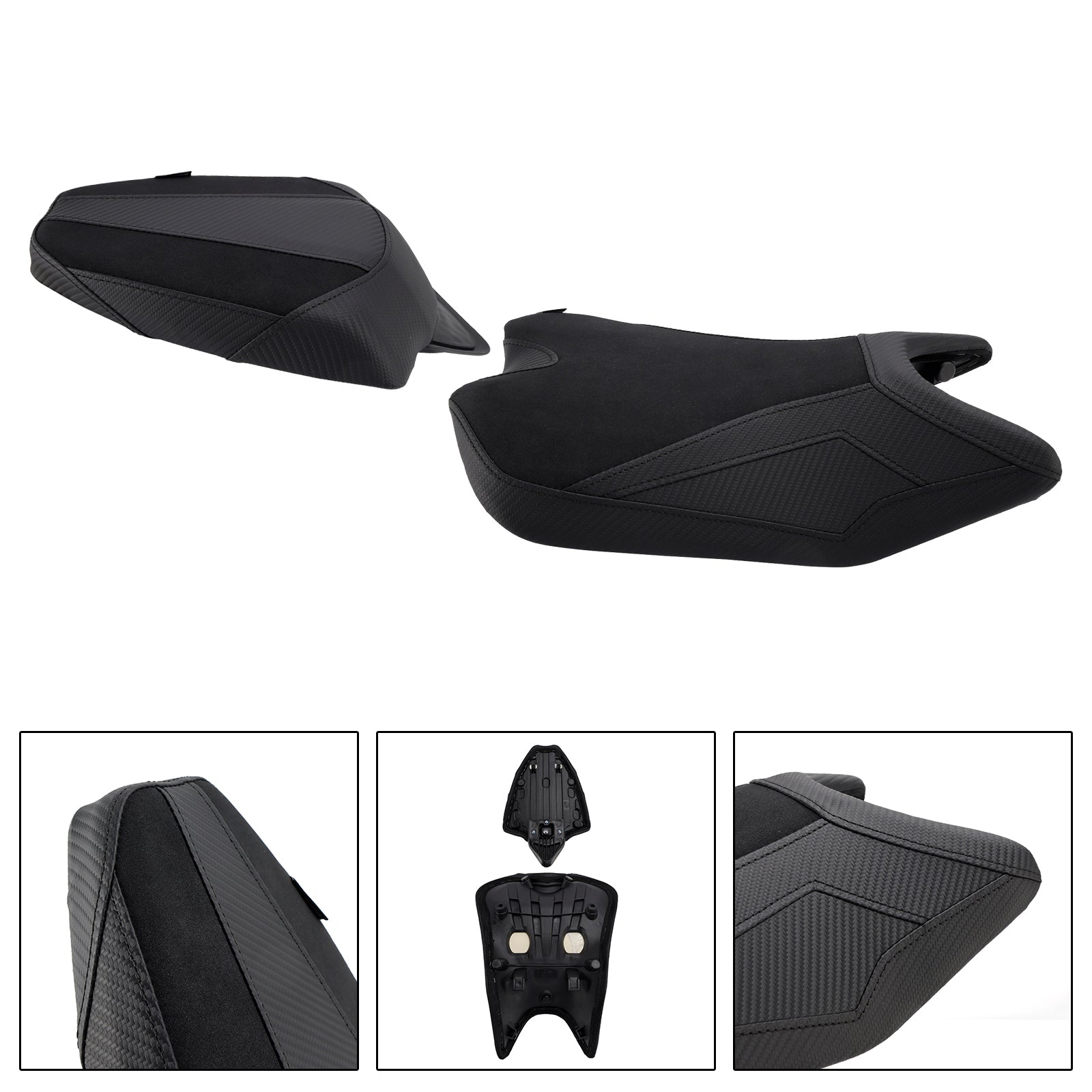 Driver&Passenger Seat Kit Cushion Pu Fit Red For Aprilia Rs457 Rs 457 2024-2025