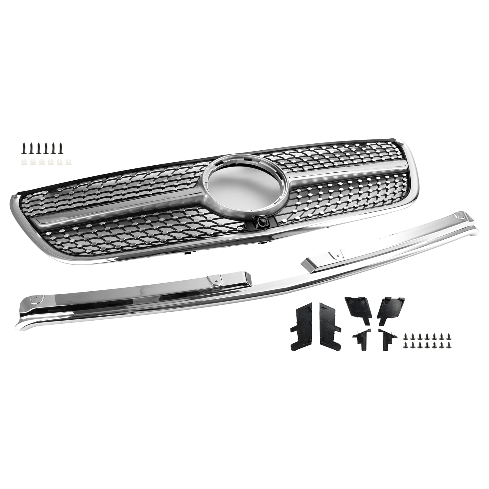 2015 2016 2017 2018 2019 Vito W447 Mercedes GT Style Diamond støtfangergrill foran