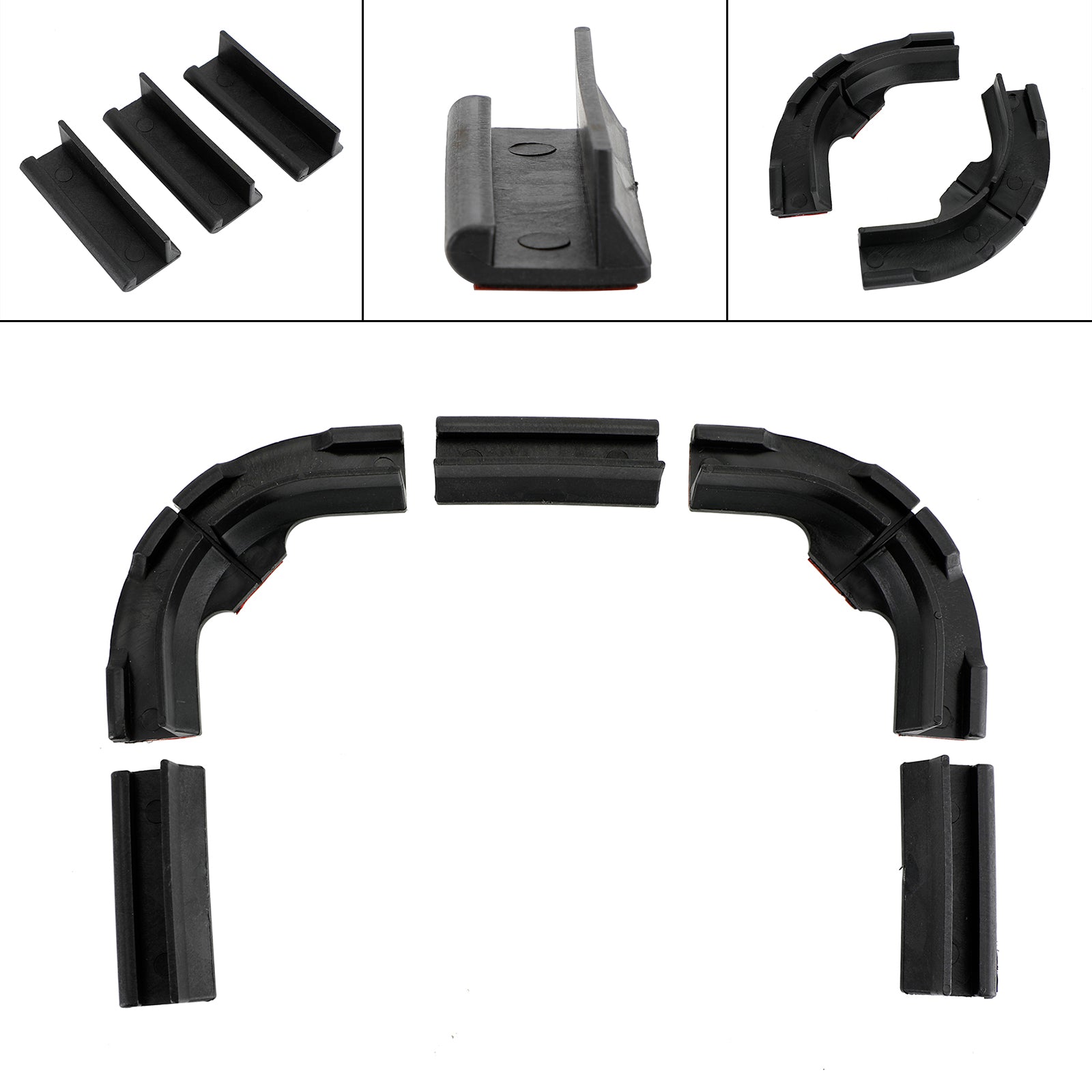 5 ks čierne generické držiaky odtieň hue gradient LightStrip Montážna súprava