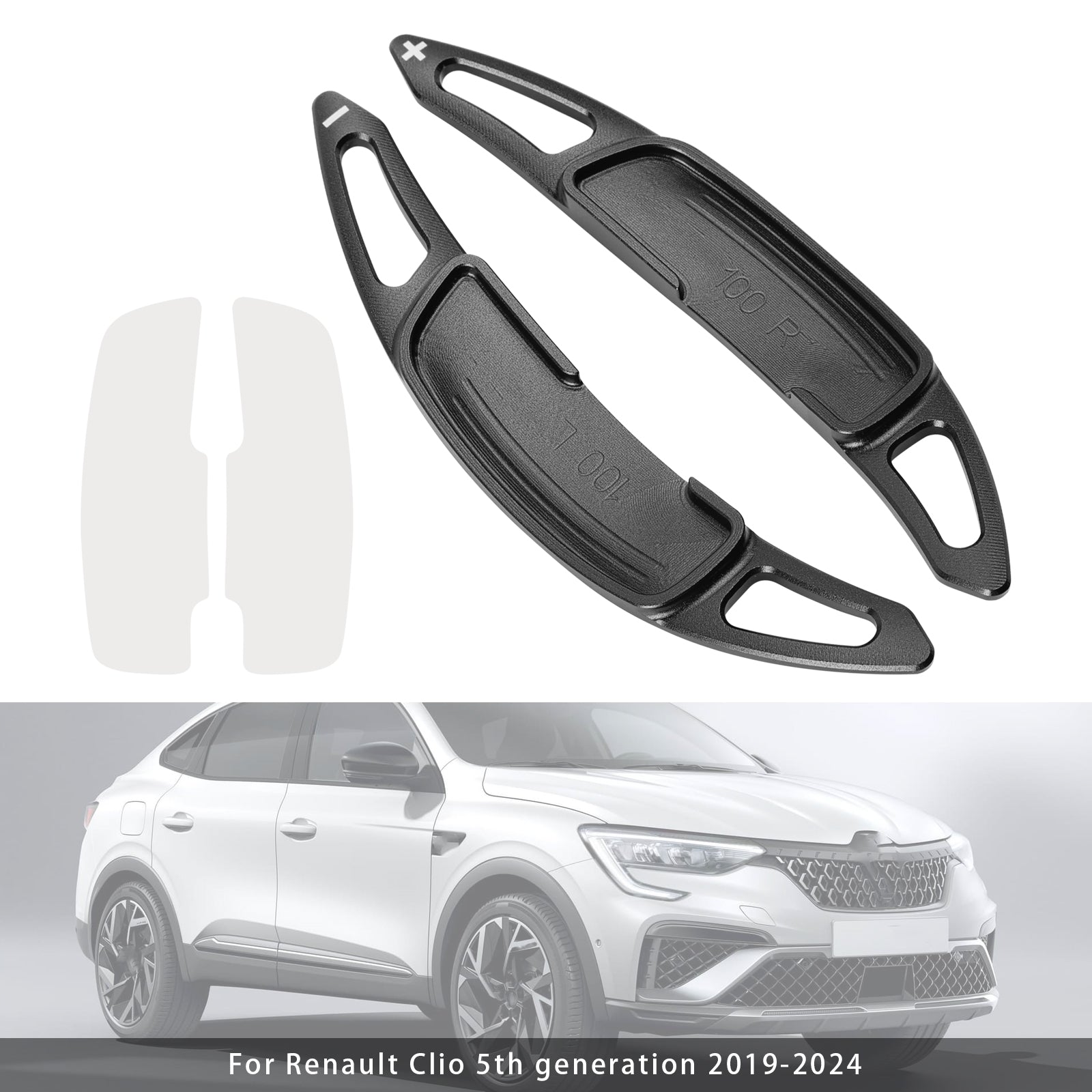 Steering Wheel Paddle Shifter Extension For Renault Clio Captur Aluminium