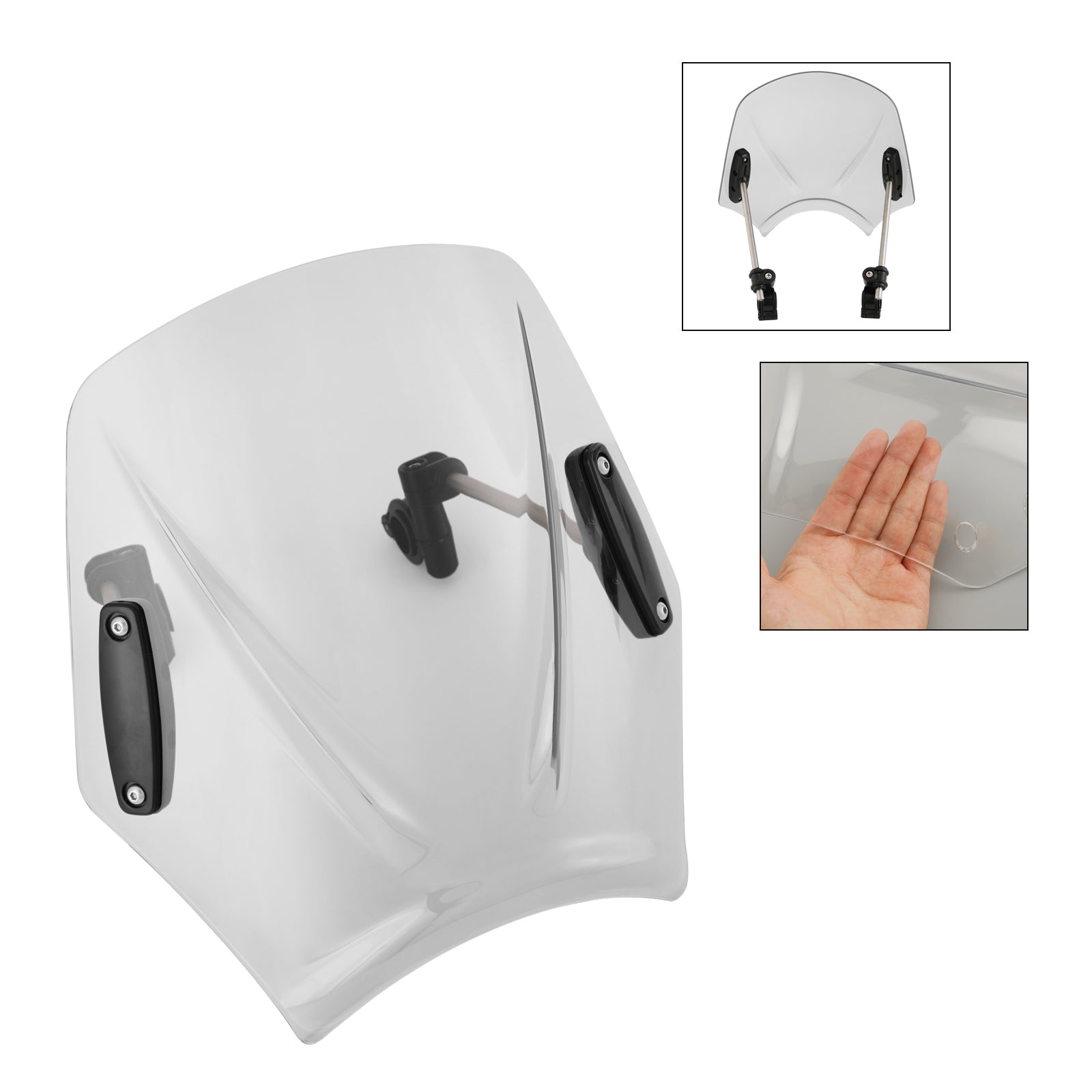 Motorfiets met 22mm/7/8" stuur Windscherm Windscherm Universeel