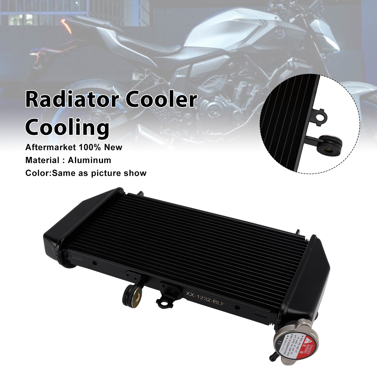 Radiator Cooling Engine Cooler Fit For Yamaha YZF-R3 YZFR3 MT-03 2015-2025