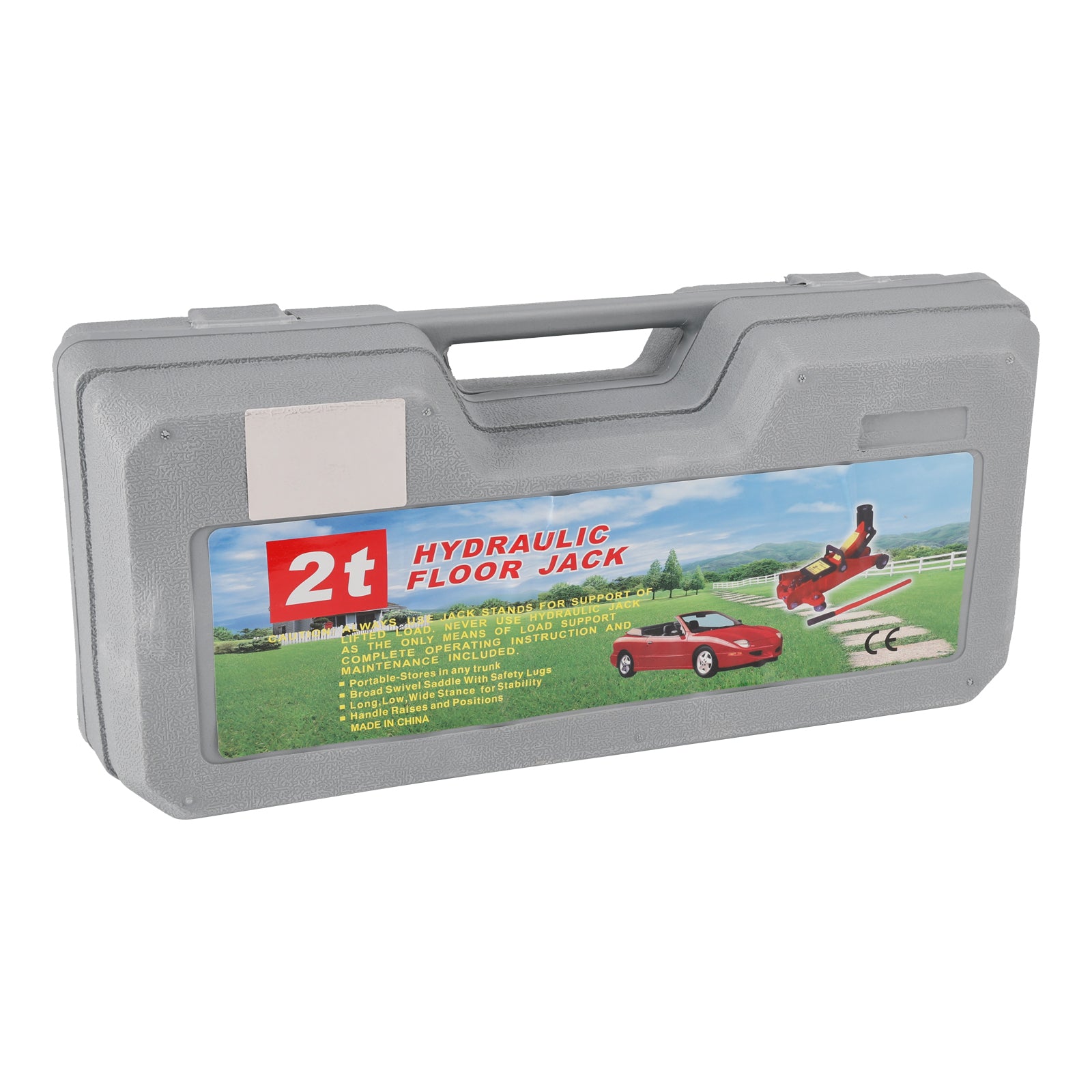 Gato de piso de perfil bajo de 2 toneladas (4400 lb) 5.31"-12.8" Levantamiento de altura