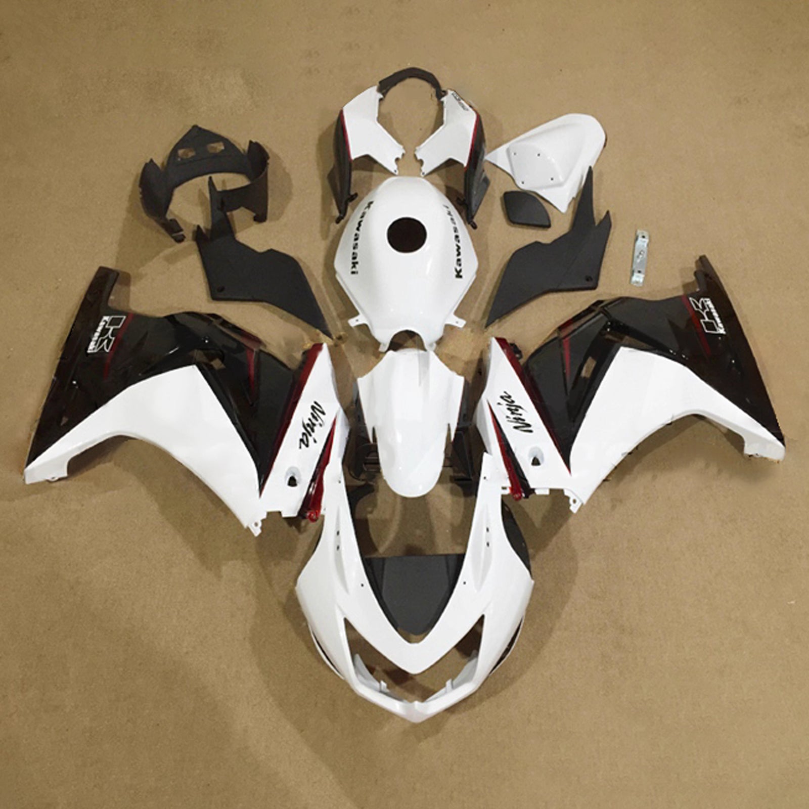 Kit carena iniezione carrozzeria in plastica ABS adatta per Kawasaki EX250 Ninja250R 2008-2012