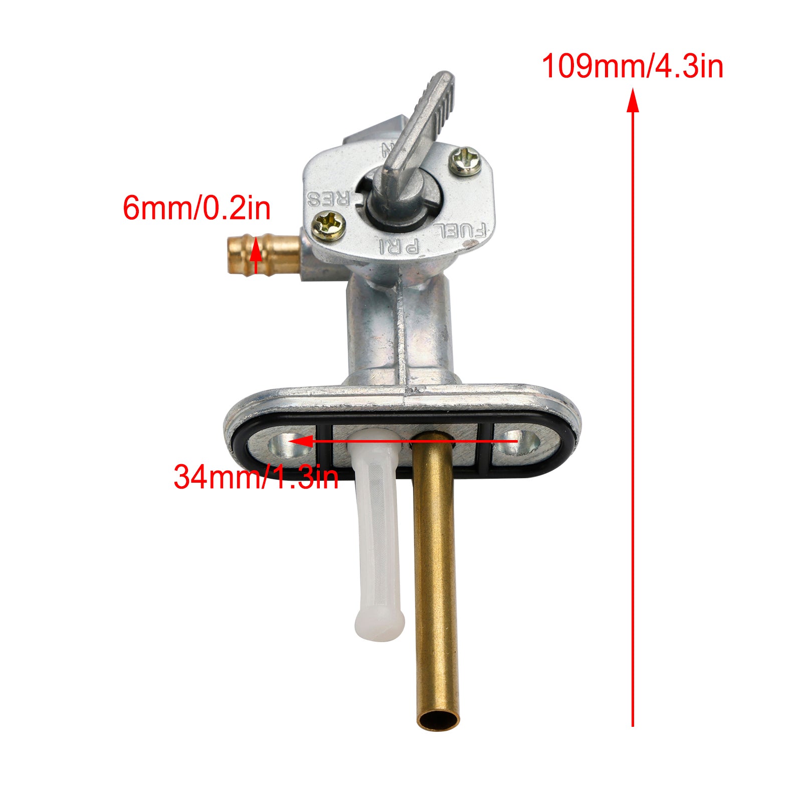 Valve de robinet de carburant pour réservoir de gaz, Petcock adapté pour SMC ATV RAM R100 Hornet 100 Jumbo 300