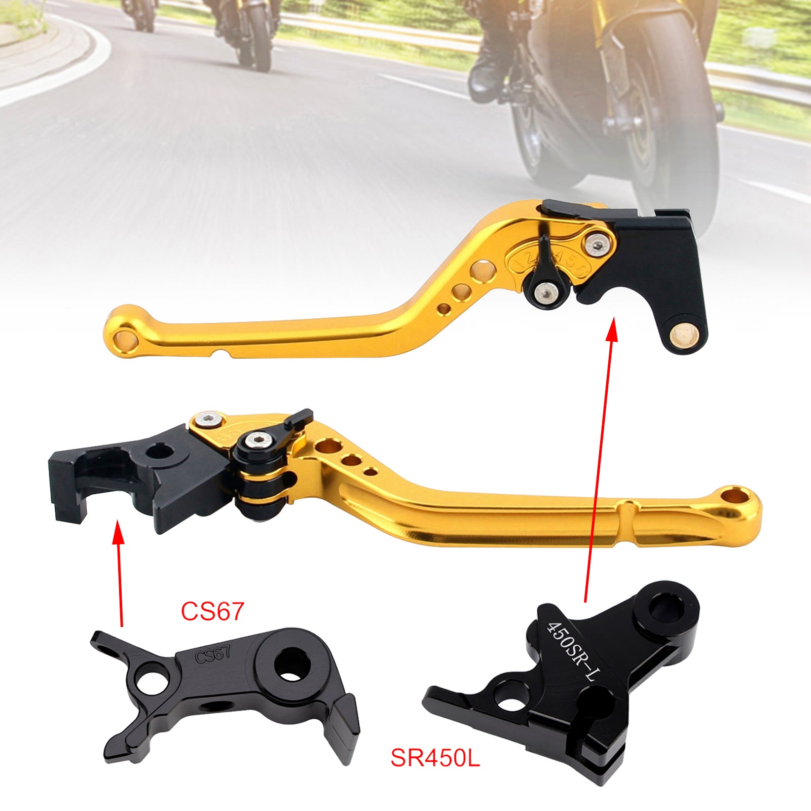 Long Clutch Brake Lever fit for VOGE DS900X 900DSX 2024-2026