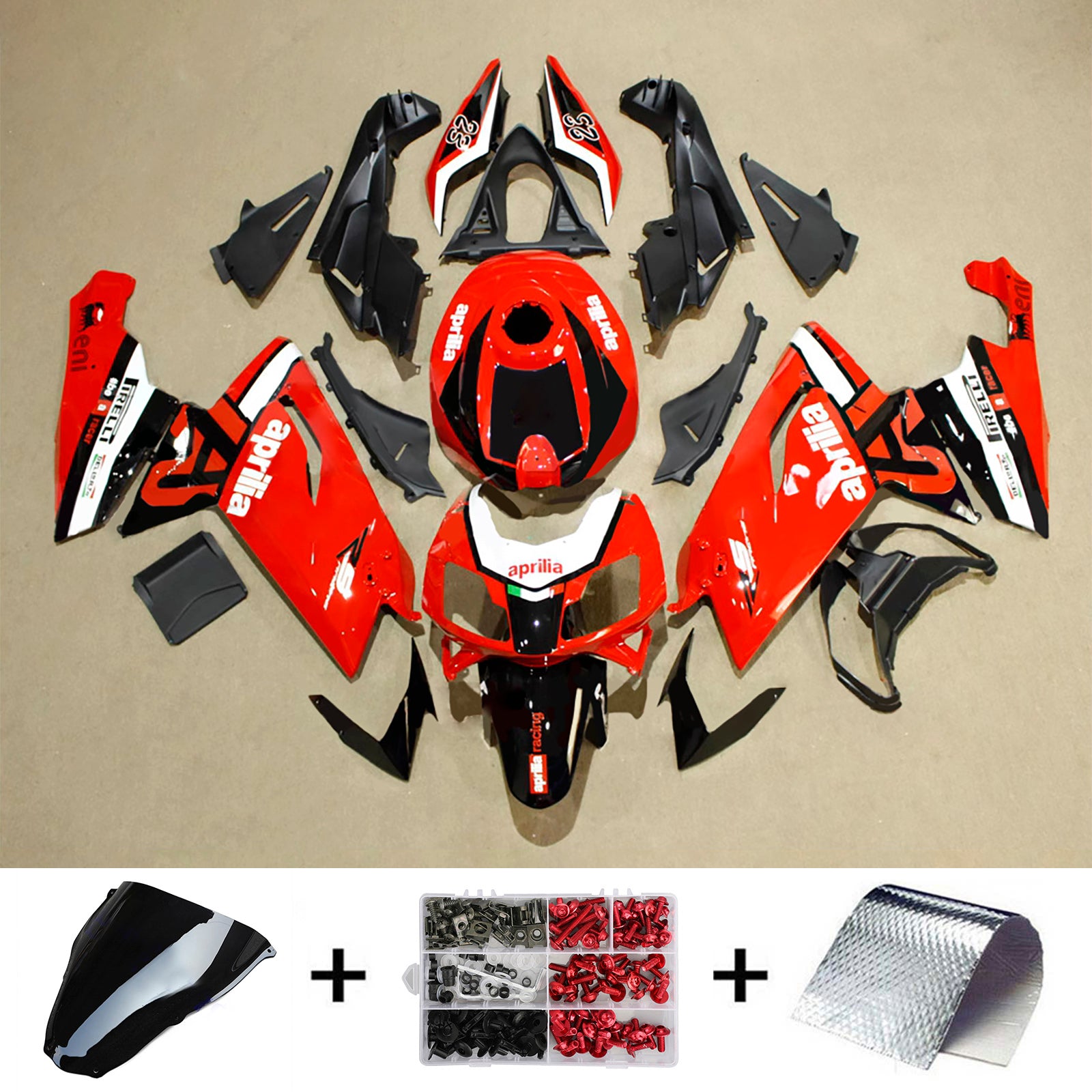 2006-2011 Aprilia Rs125 injektionsmässa kit Bodywork Plastic ABS