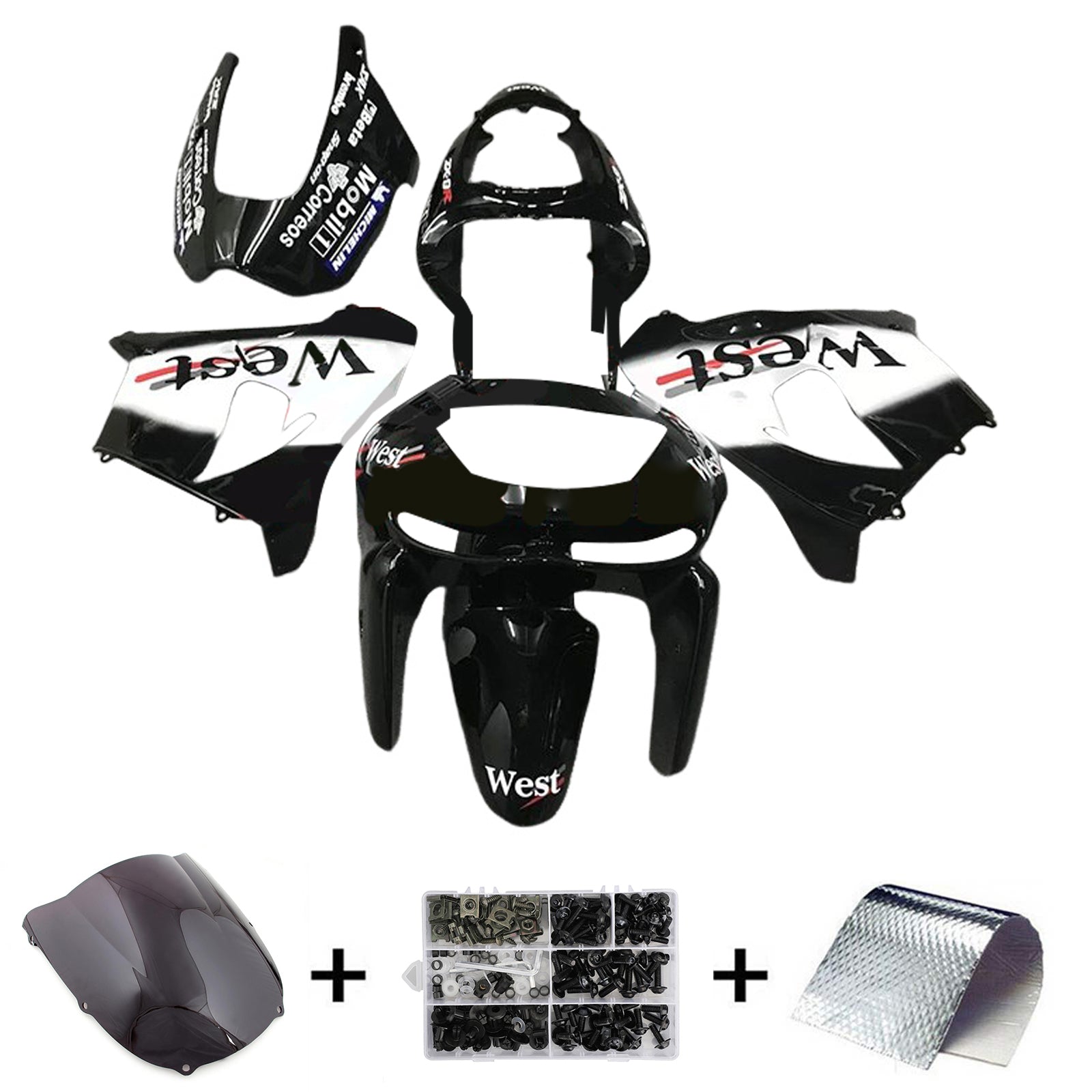 1998-1999 KAWASAKI ZX6R KIT DE CAIRING INDICTION