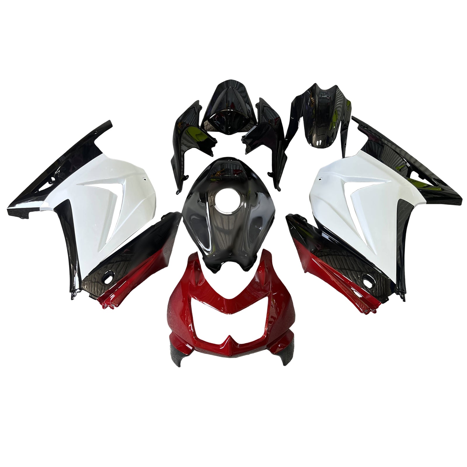 Kit de carénage injection de carrosserie en plastique ABS FAX pour Kawasaki Ex250 Ninja250r 2008-2012