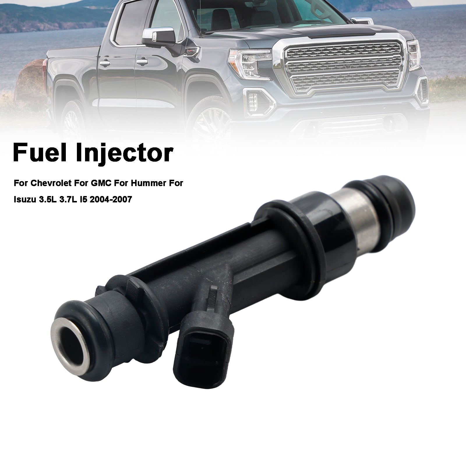 2004-2007 Chevrolet GMC Hummer Isuzu 3,5L 3,7L i5 5pcs Injecteur de carburant 25380534