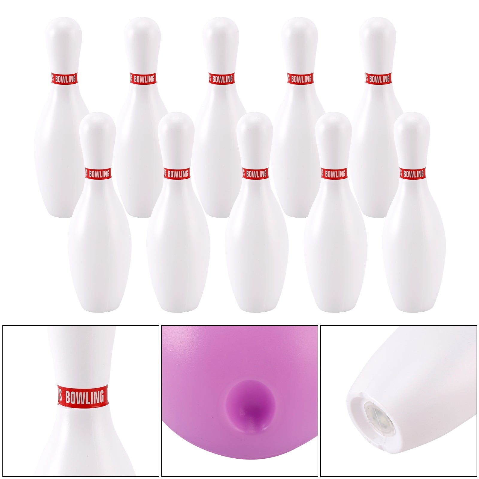 19cm lichtgevende bowlingbalset voor kinderen binnen & Buitenfeestspel speelgoed cadeau