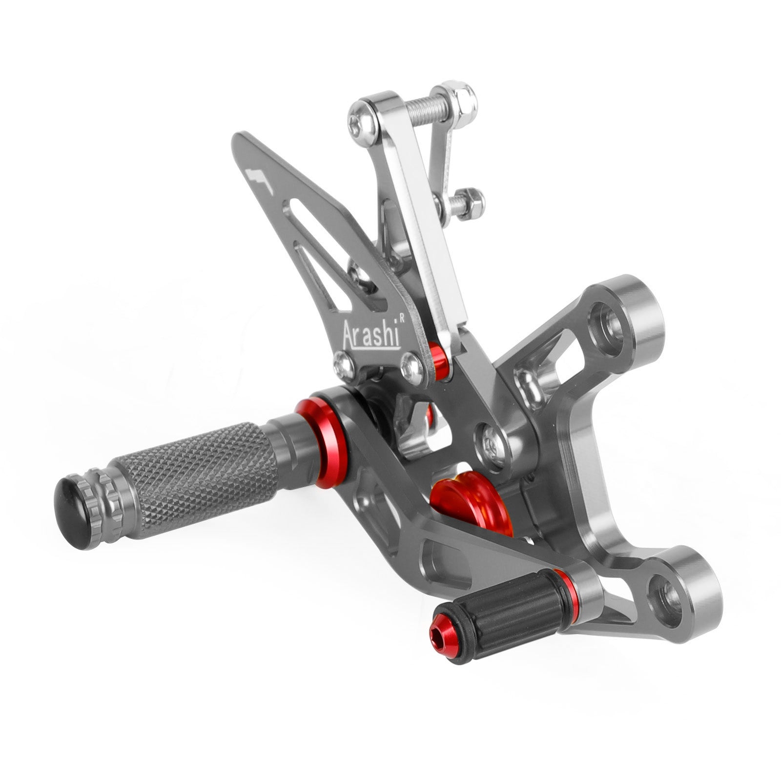 2021-2023 Kawasaki ZX-10R ZX10 ZX1000 CNC aluminium achtersets voetsteunen grijs