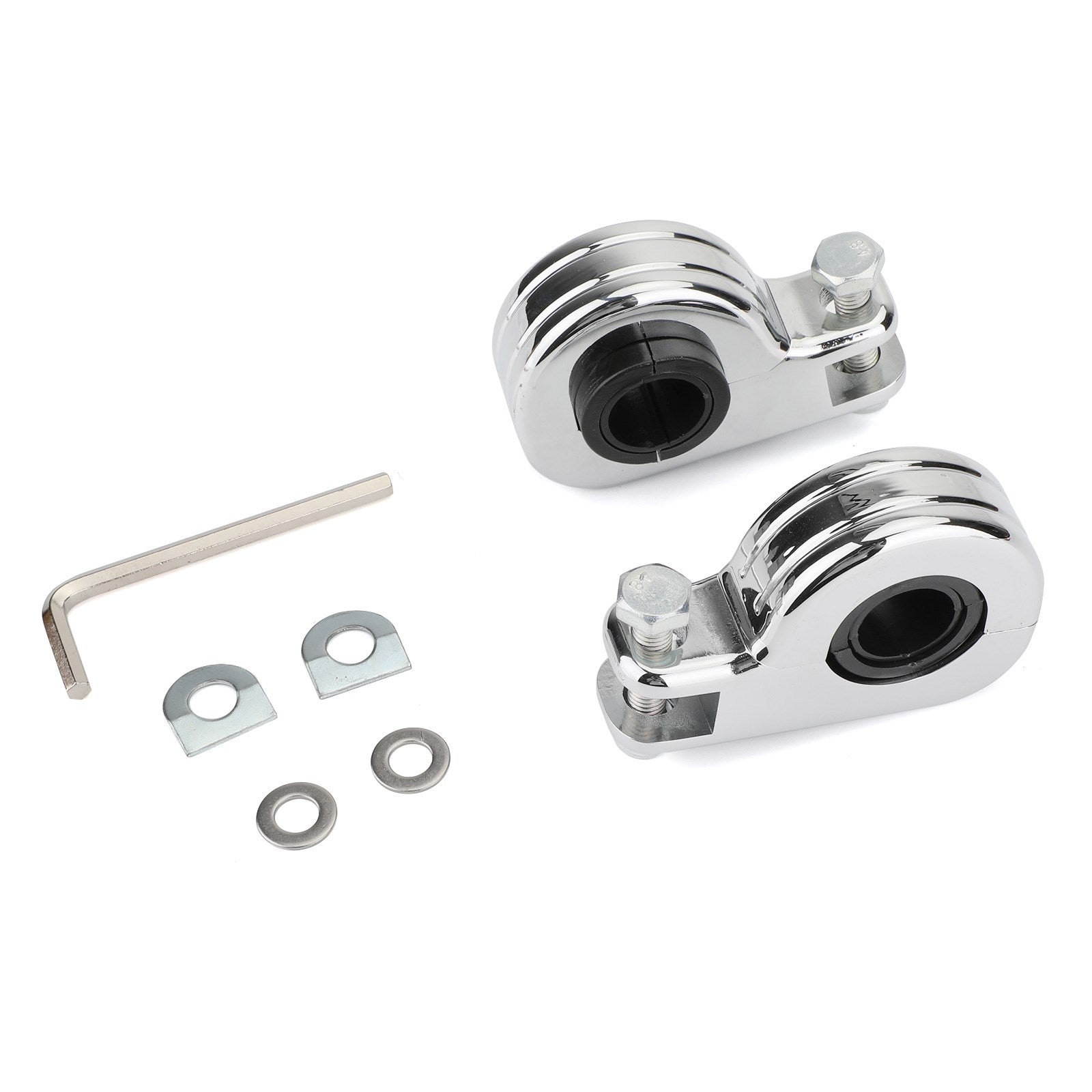 1.25" 32mm motorstötskydd motorväg fotpinne monteringsklämma för Dyna krom