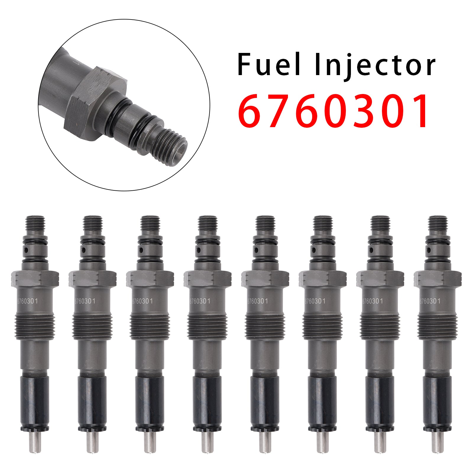Injecteur de carburant pour Ford, 8 pièces, Non powercourse Diesel 83-94 IDI 6,9l 7,3l 6760301
