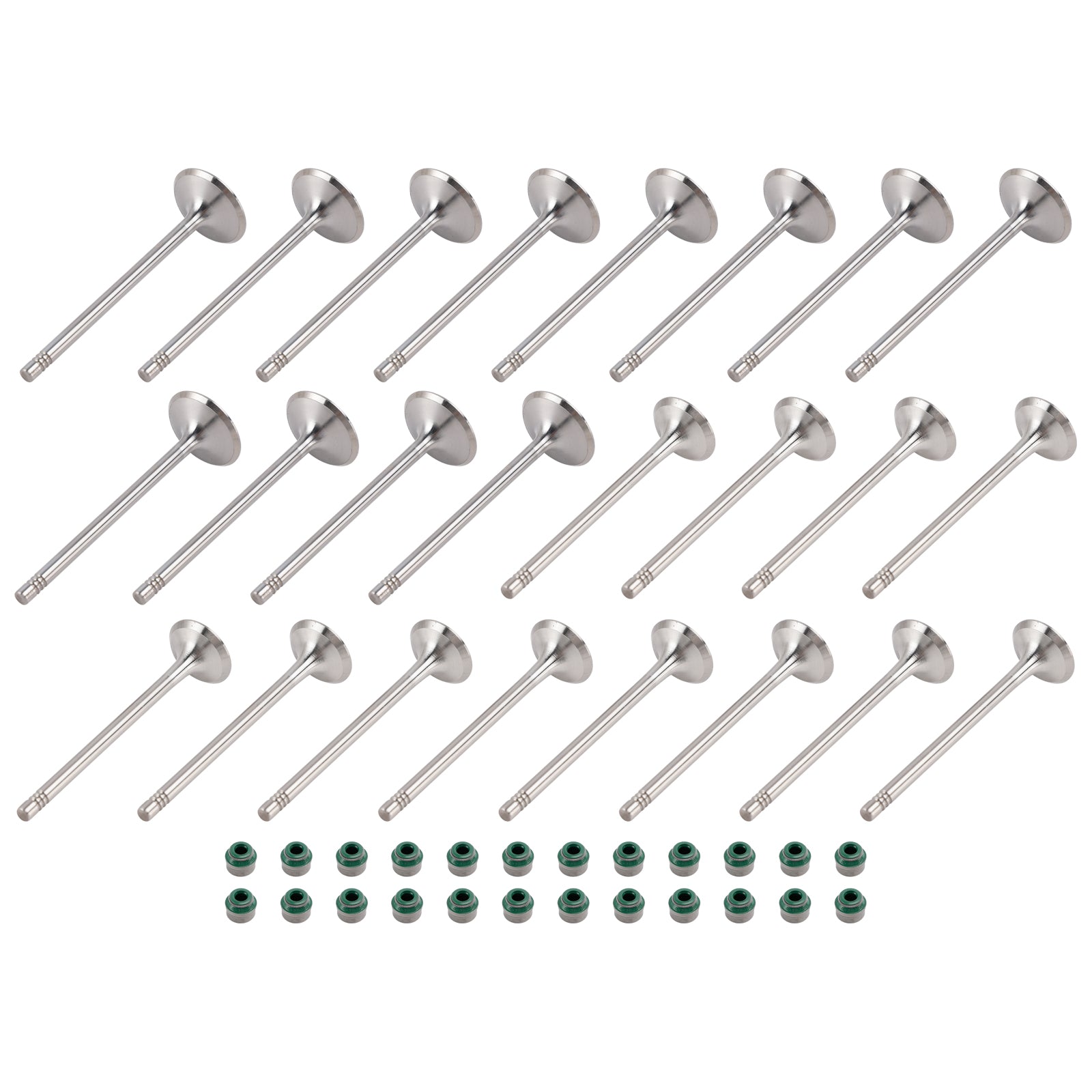 24X Intake+Exhaust Valve Set 06E109601E For Audi A4 A5 A6 A7 A8 Q5 Q7 3.0T