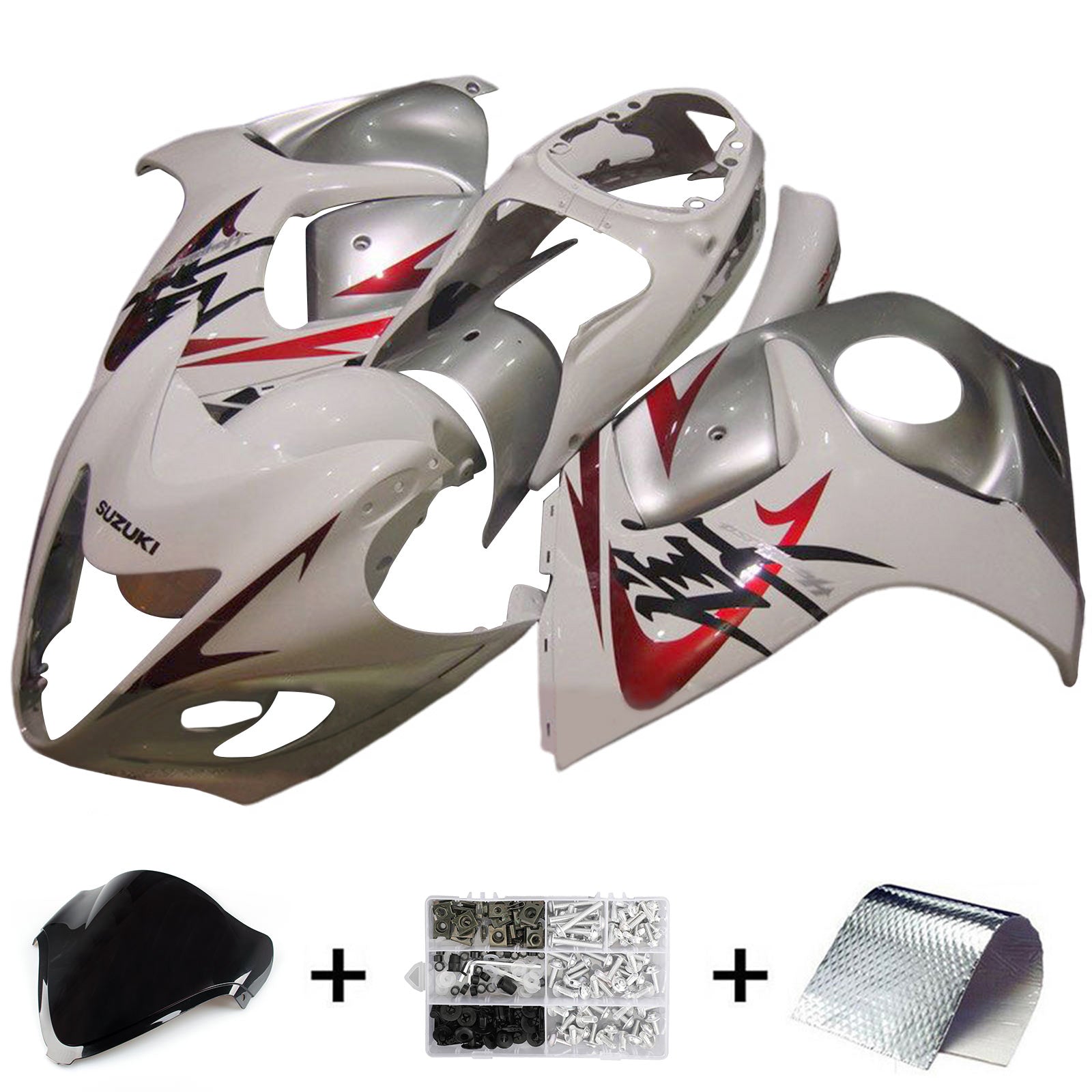 2008-2020 Suzuki Hayabusa GSX1300R Injektionsmässa kit Bodywork Plastic ABS