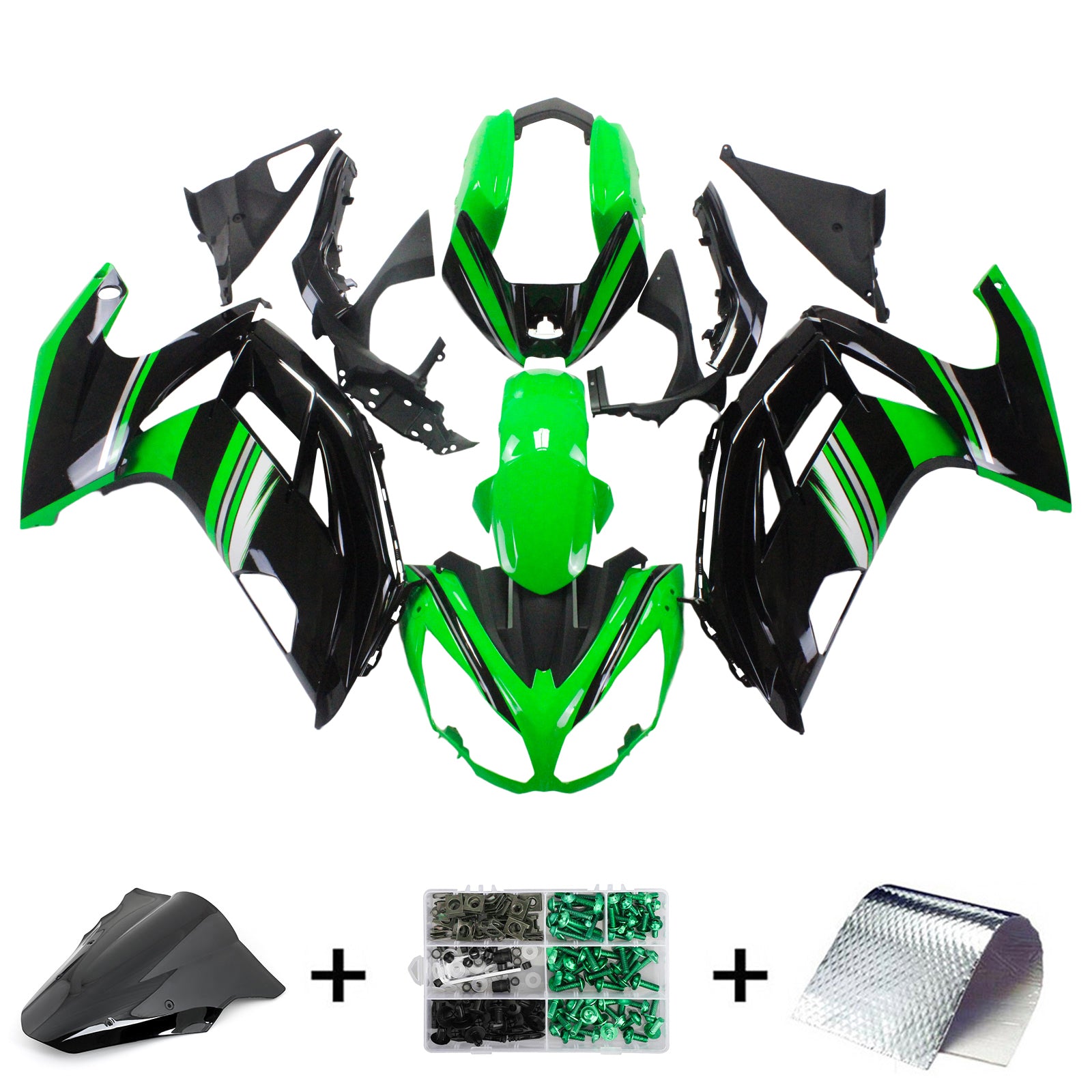 Injection Fairing Kit Bodywork Plastic ABS fit For Kawasaki ER6F Ninja650 2012-2016