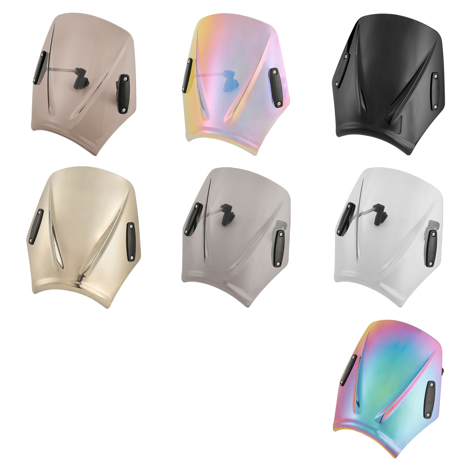 Motorfiets met 22mm/7/8" stuur Windscherm Windscherm Universeel