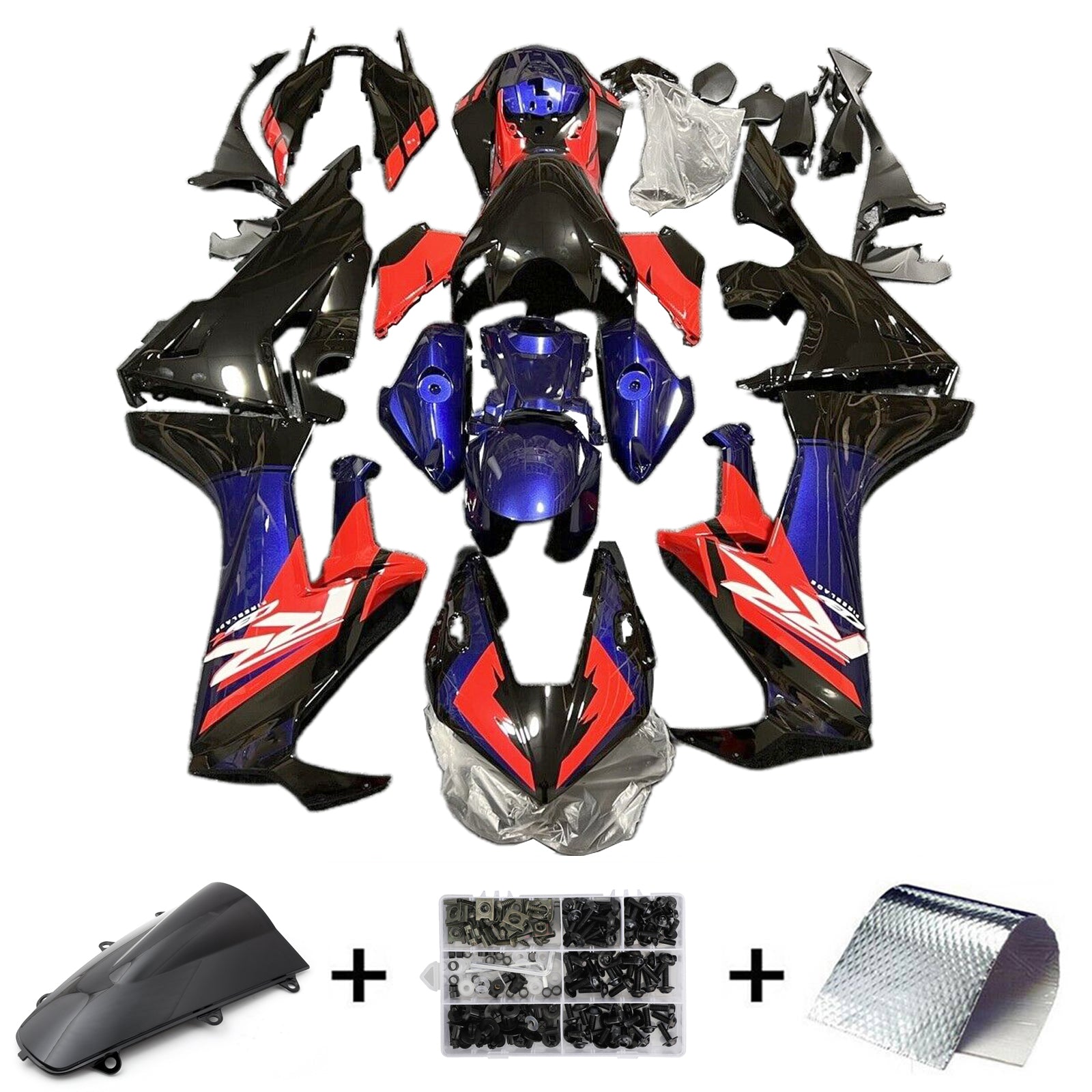 2017-2023 Honda CBR1000RR-injektionsmässa kit Bodywork Plastic ABS