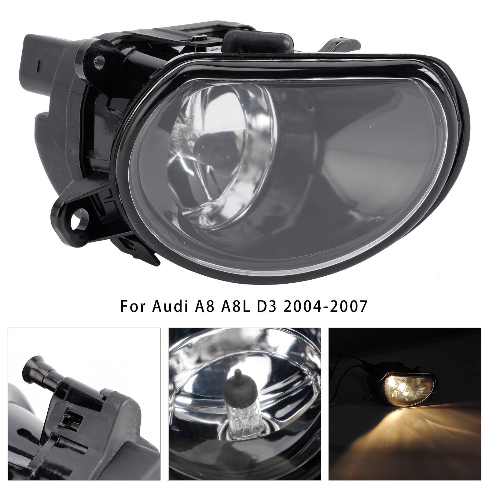 2004-2007 Audi A8 D3 1 Pcs Right Driver Side Front Bumper Fog Light