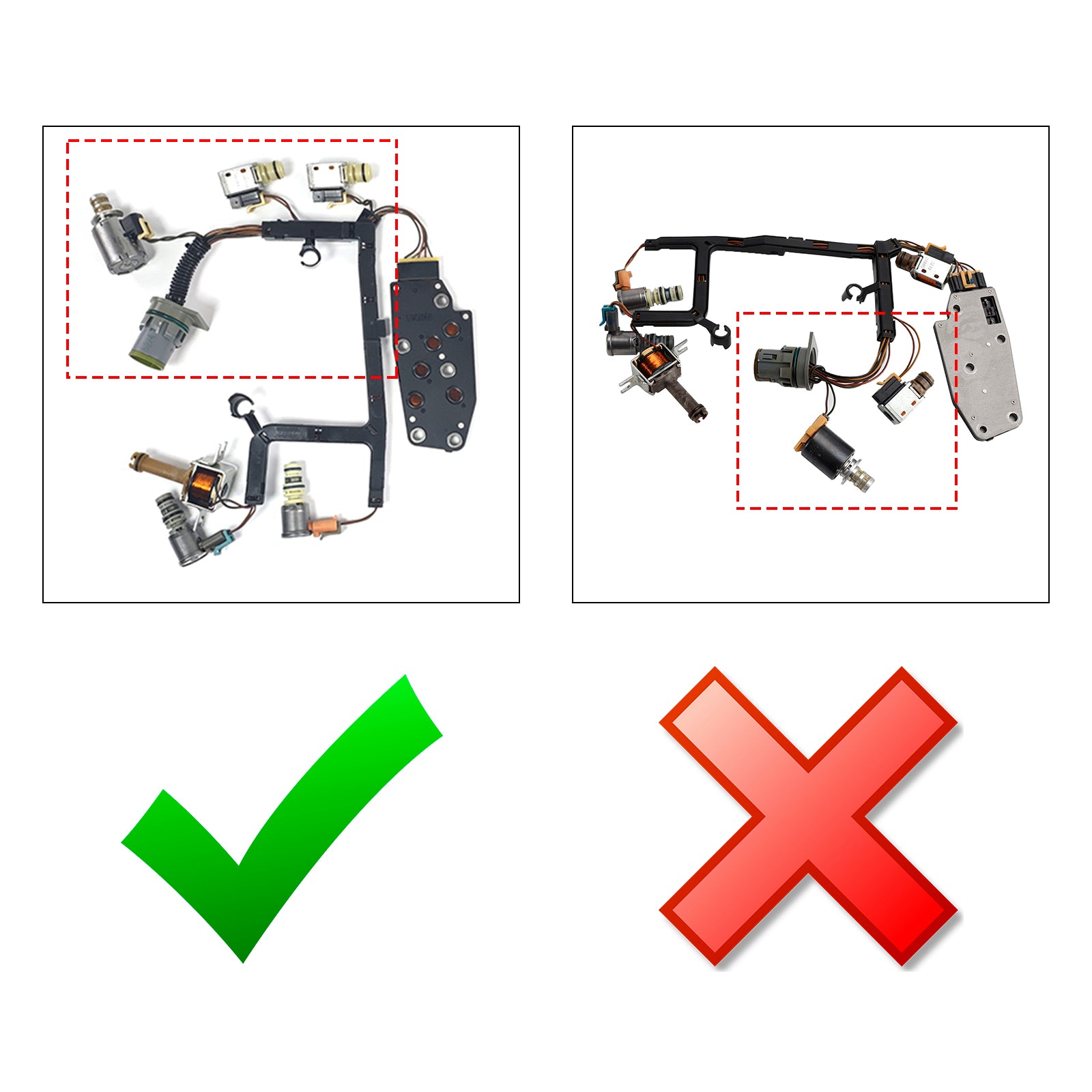 2002-2003 Tahoe Yukon 164.2 l v 85.3 l 5.4 l 4spd 4rwd 4X4 9 pièces 4L60E 4L65E Kit solénoïde de Transmission 8677314