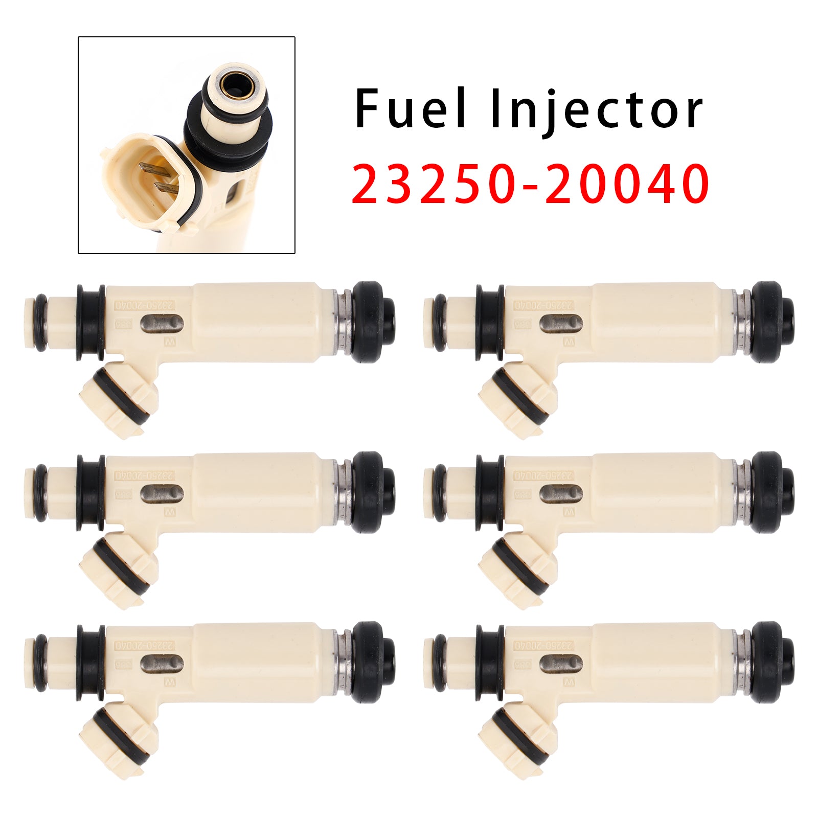 Injecteur de carburant, 6 pièces, pour Toyota Highlander 3,3l V6 2008-2010 23250-20040