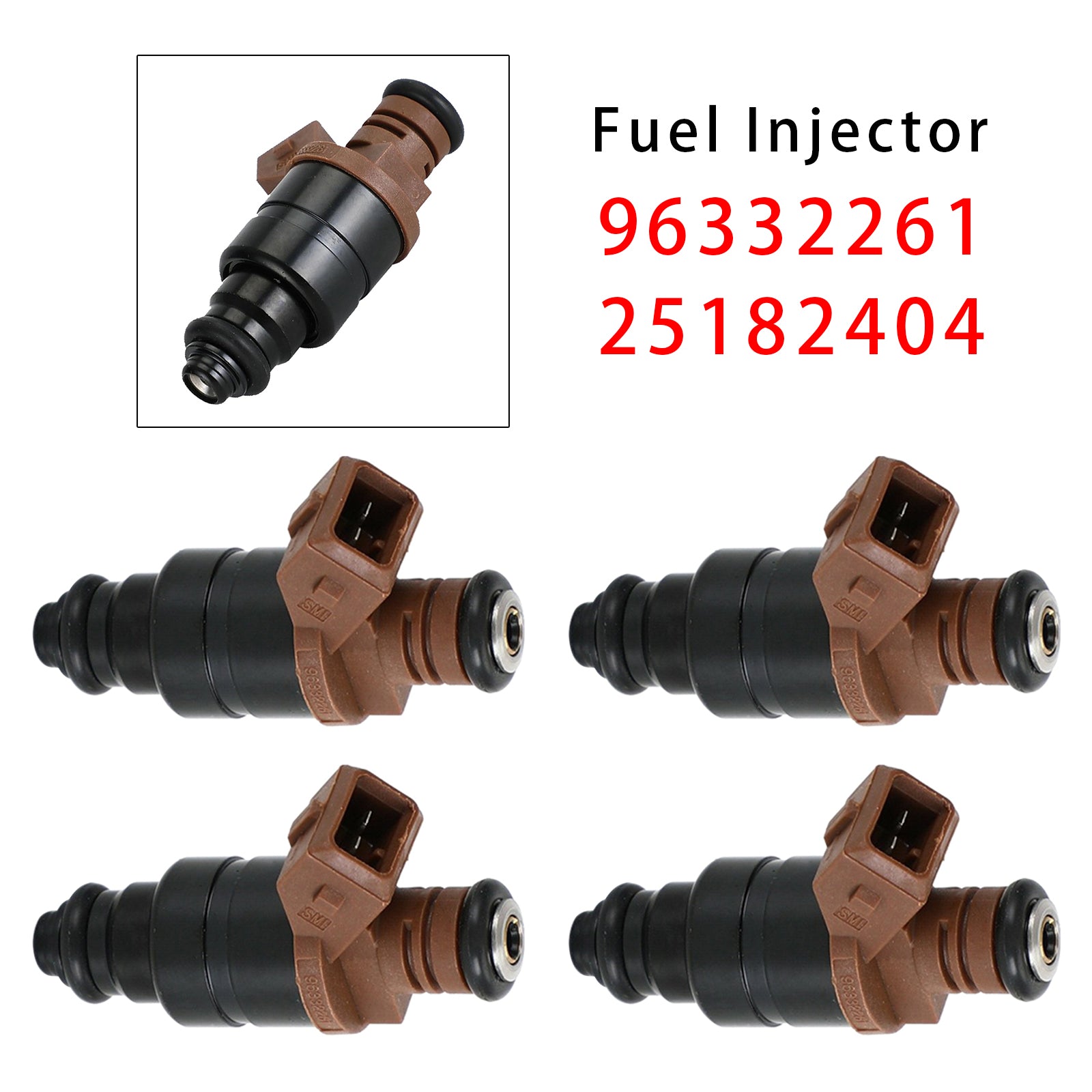 4st Bränsleinsprutare För Chevrolet Optra Lacetti 1.4L 1.6L 05-16 96332261 25182404